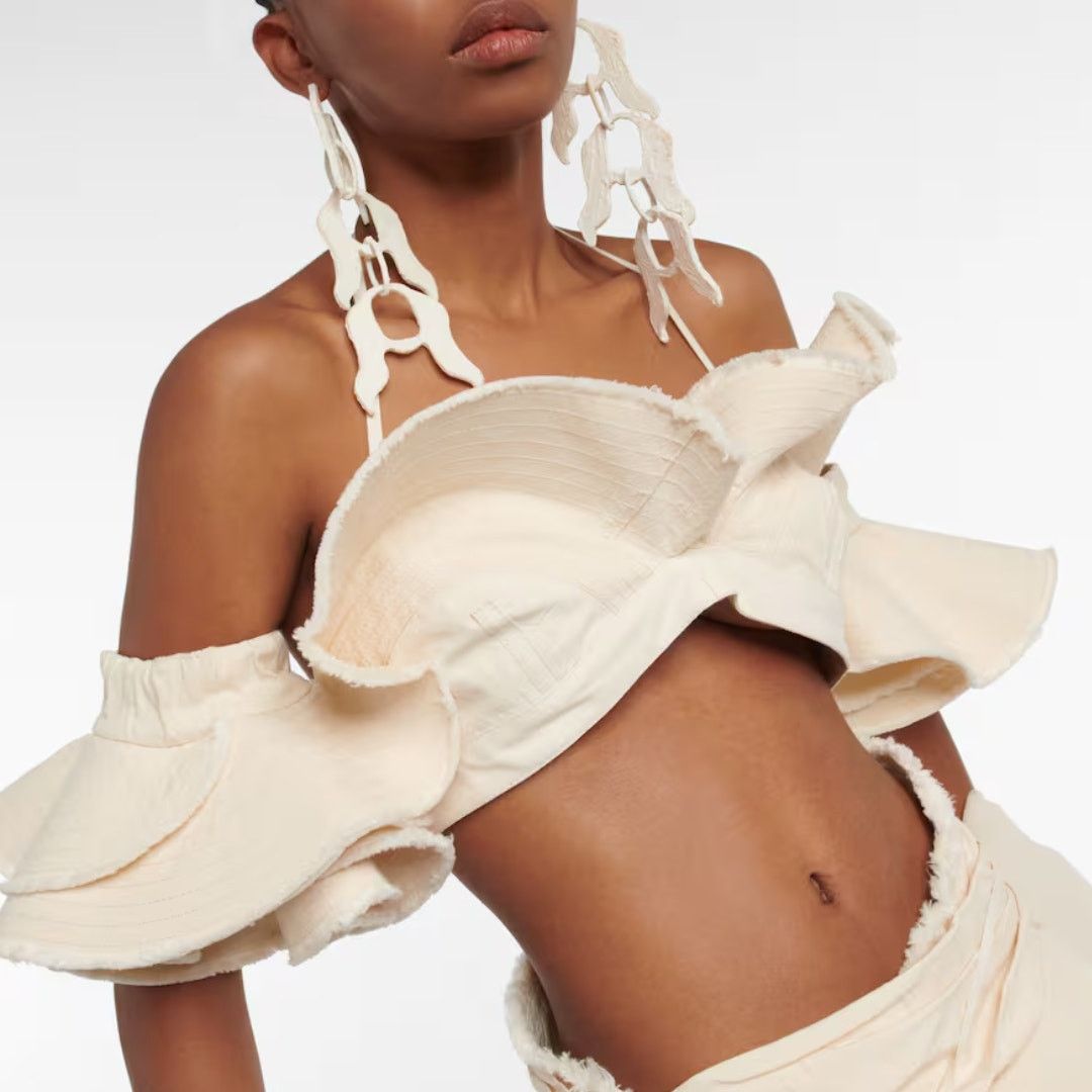 Jacquemus Jacquemus | La Brassiere Artichaut Ruffled Bralette 34 XS Size XS / US 0-2 / IT 36-38 - 2 Thumbnail