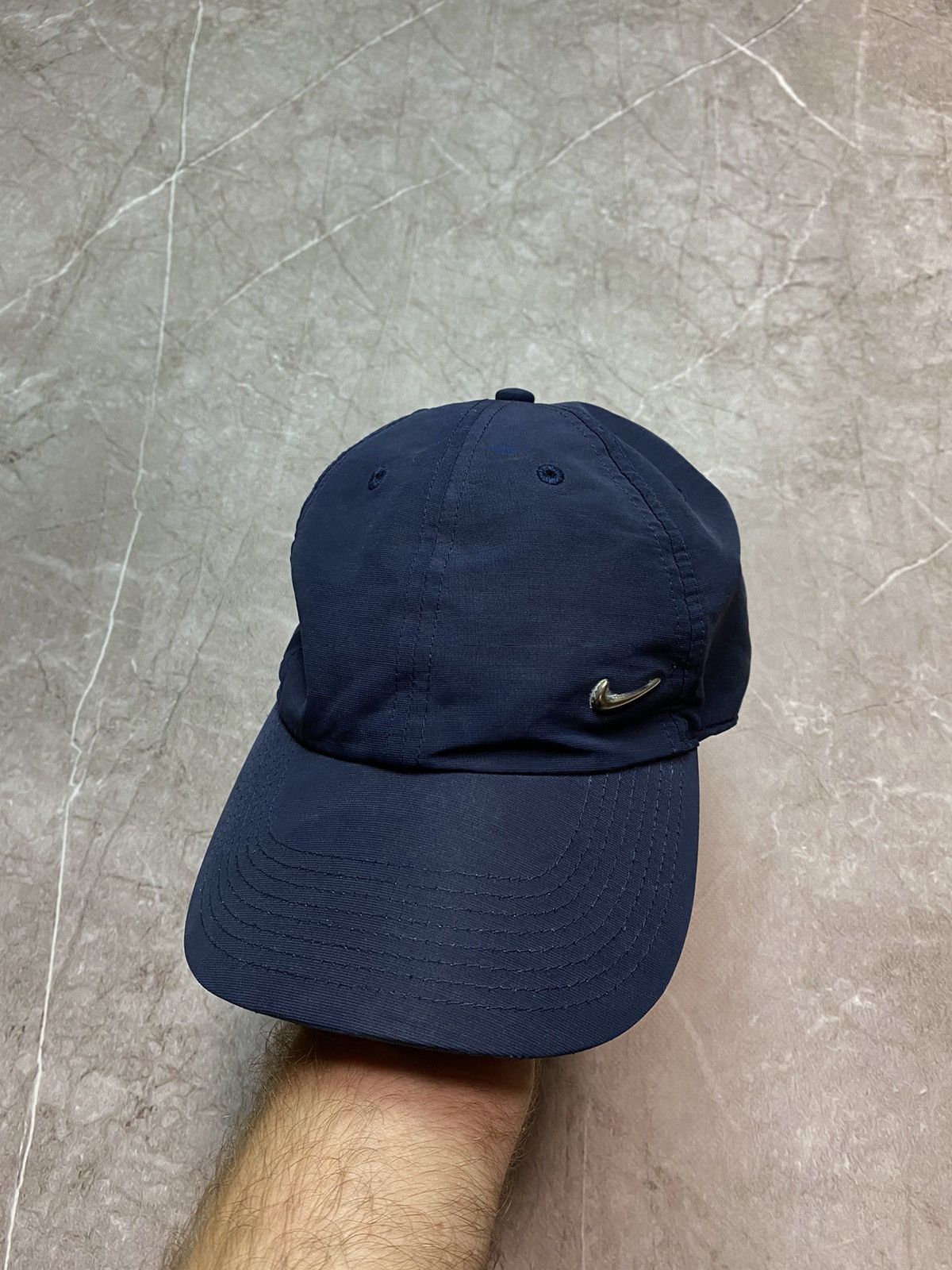 Nike × Vintage Nike Vintage Cap Navy Size ONE SIZE - 1 Thumbnail
