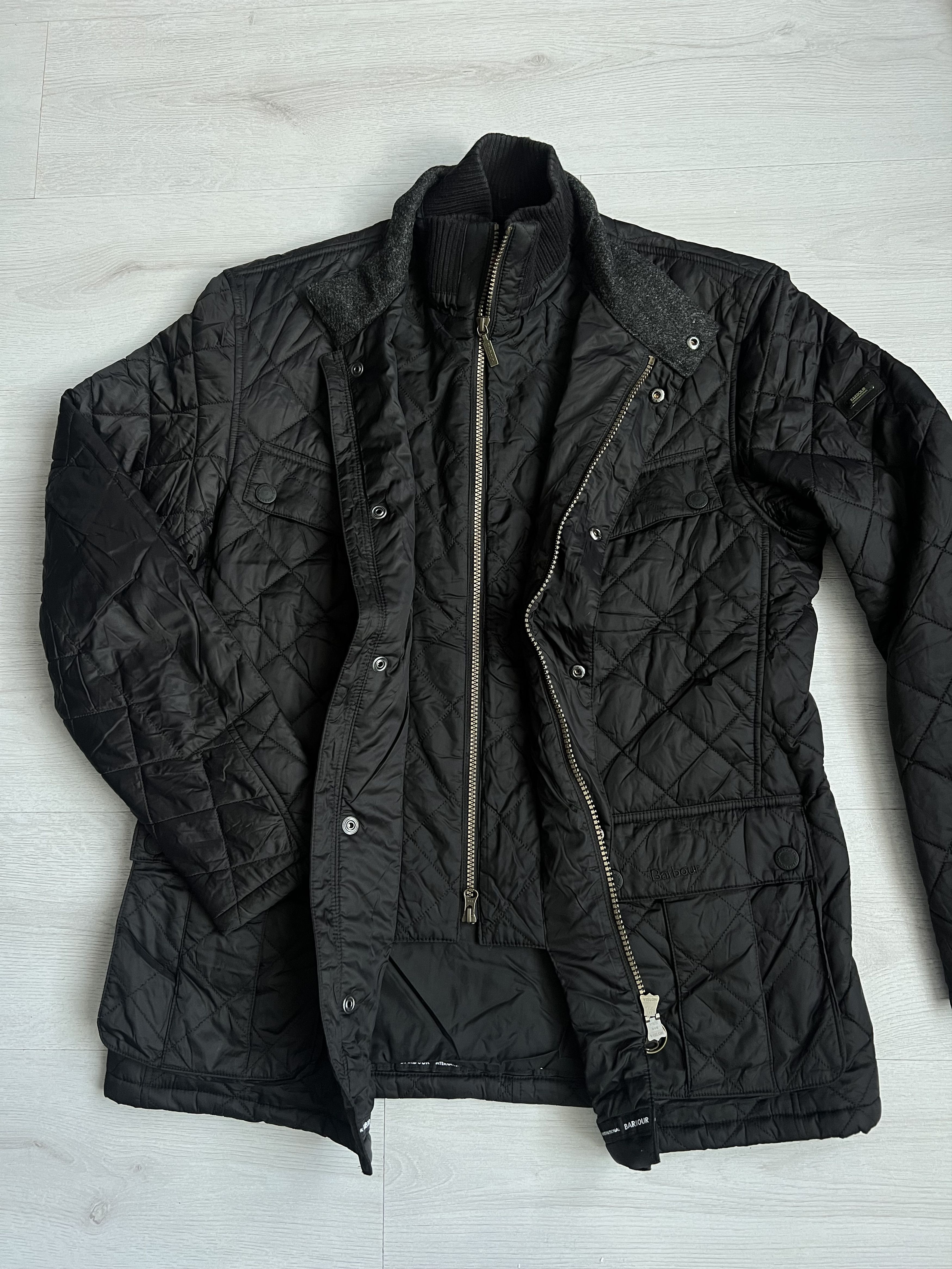 Barbour Barbour Men's Black Quilted Jacket Stand Collar Size US L / EU 52-54 / 3 - 5 Thumbnail