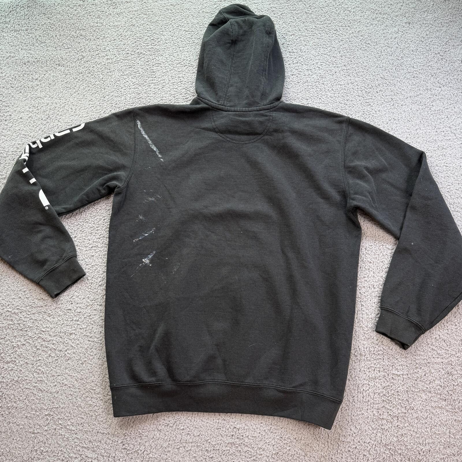 Carhartt Carhartt K288 Black Sleeve Logo Hoodie Loose Fit Workwear M Size US M / EU 48-50 / 2 - 2 Thumbnail