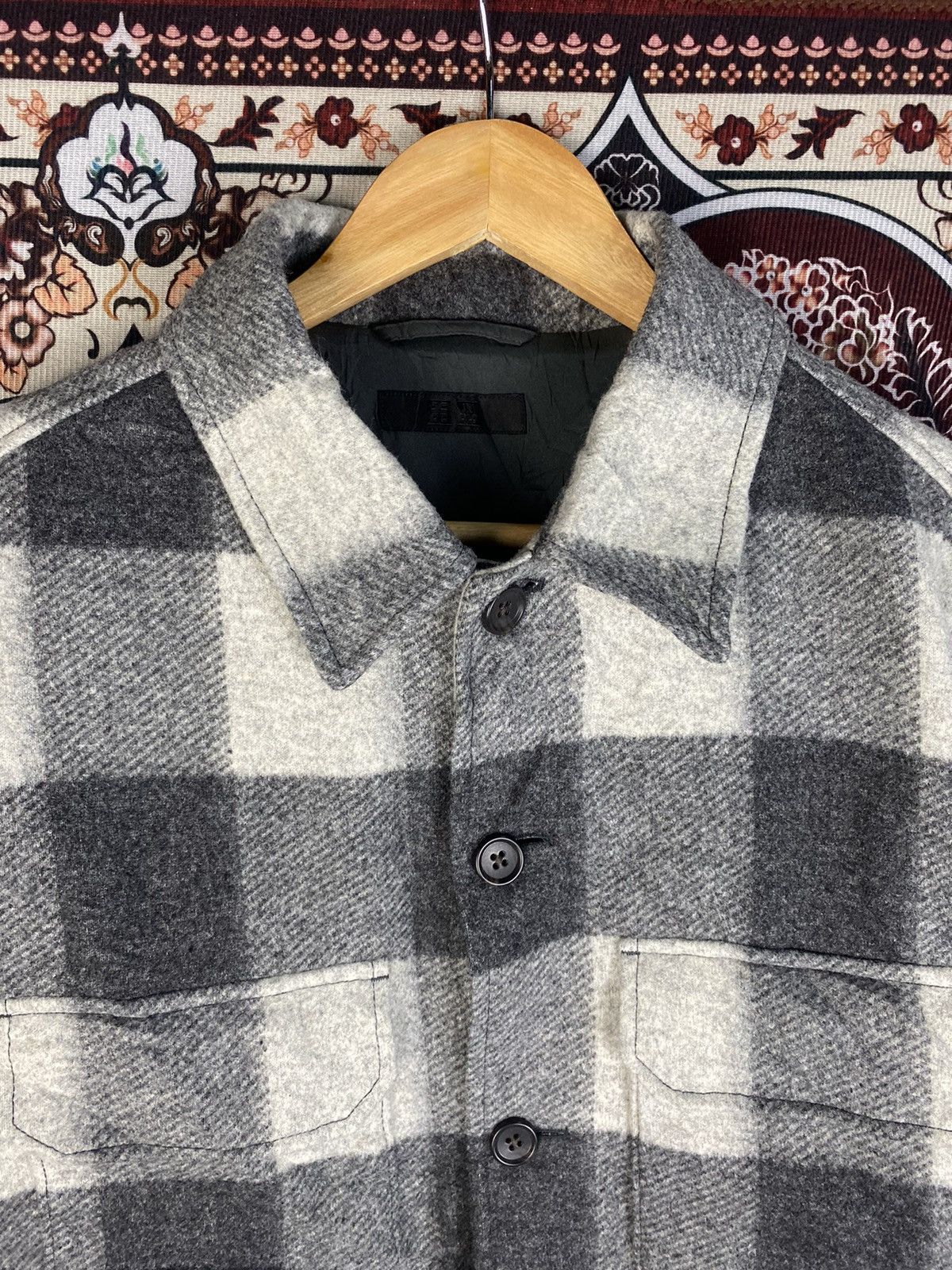 Flannel × Japanese Brand × Uniqlo Uniqlo Flannel Heavy Plaid Shirt Button Up Size US L / EU 52-54 / 3 - 7 Thumbnail