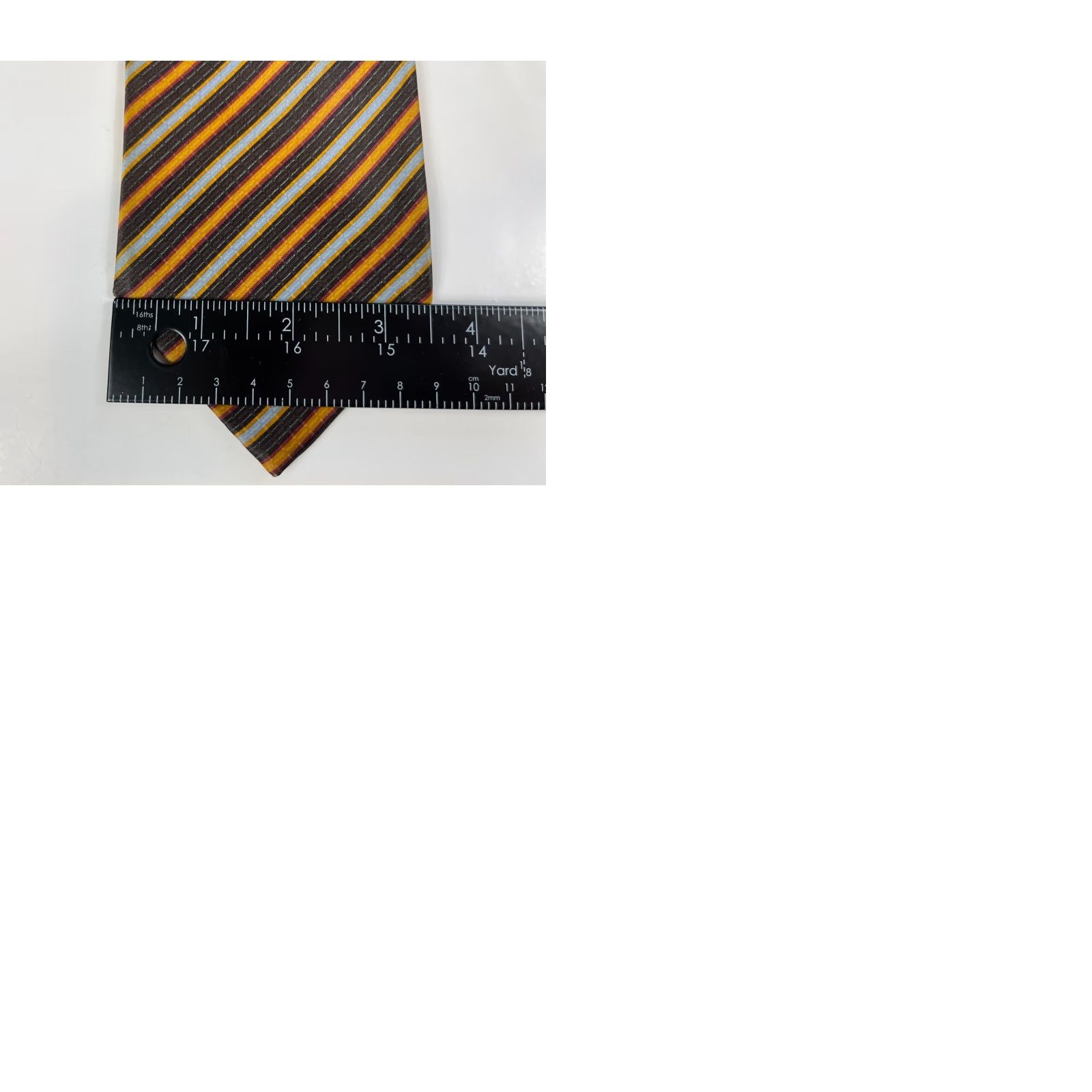 Brioni Brioni Men's Luxury Silk Tie Striped Handmade in Italy Long 63" Width 3.5" Multicolor Size ONE SIZE - 9 Thumbnail