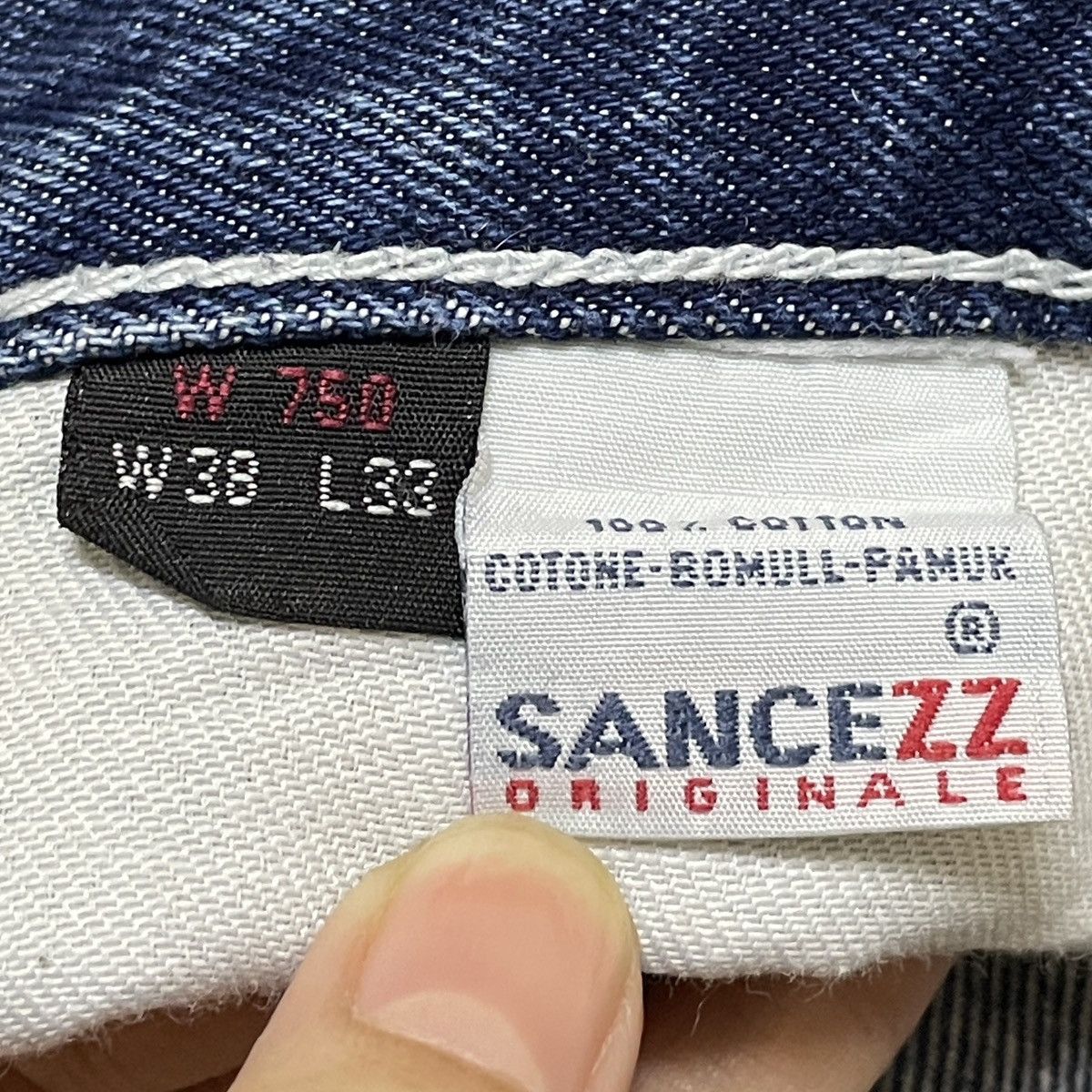 Rap Tees Very Rare Vintage Brand Sancezz Hip Hop Baggy Jeans 1990s Size US 38 / EU 54 - 13 Thumbnail