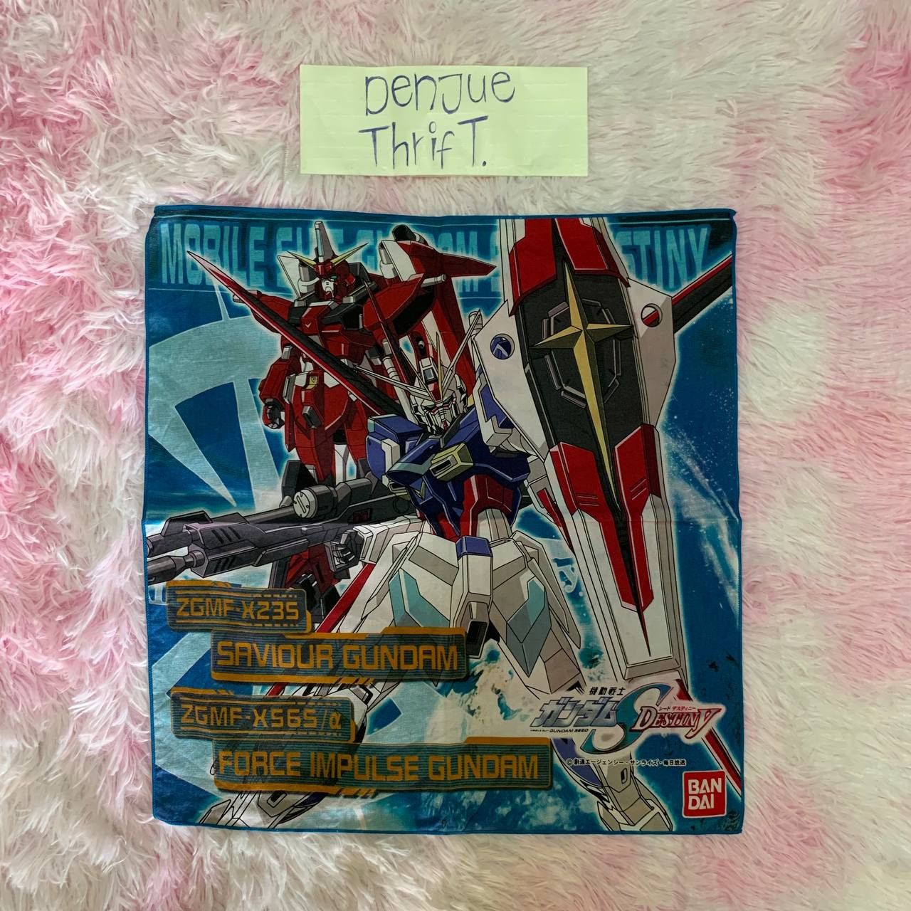 Japanese Brand × Vintage Vintage Mobile Suit Gundam SEED Destiny Handkerchief Bandana Size ONE SIZE - 1 Thumbnail