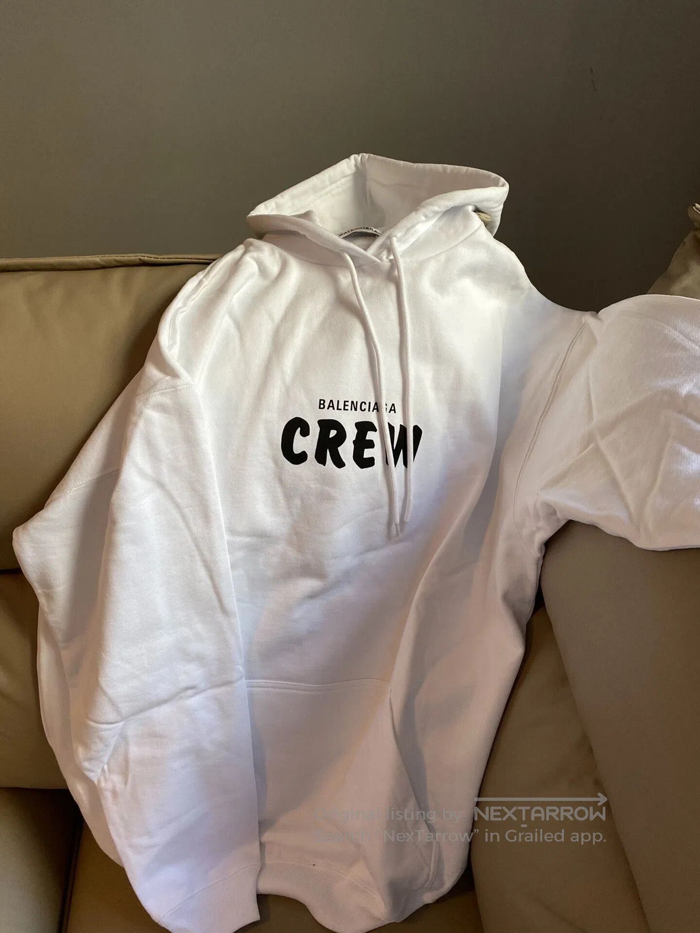 Balenciaga Balenciaga CREW White Hoodie XS. Size US XS / EU 42 / 0 - 1 Thumbnail