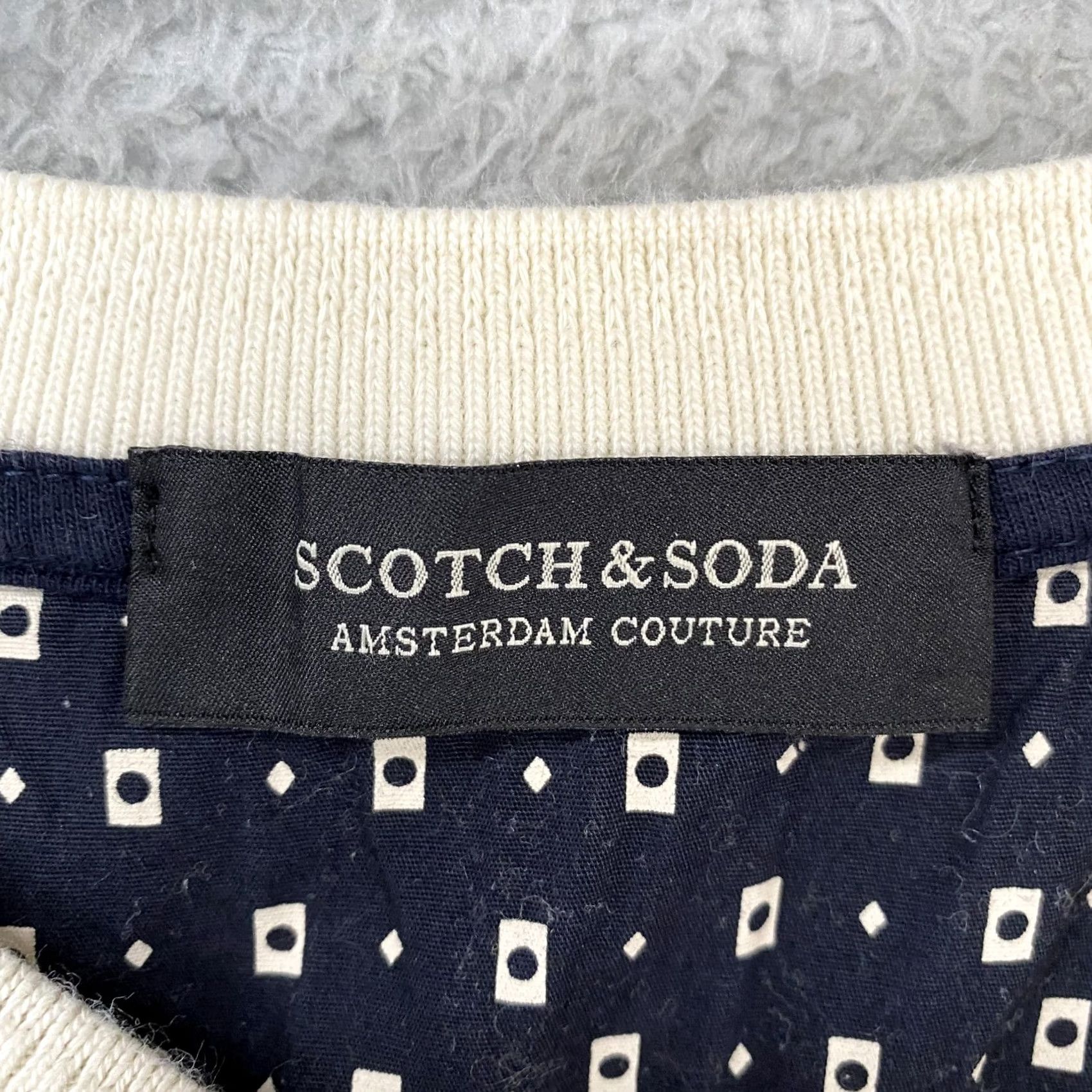 Scotch & Soda Scotch & Soda Shirt Mens XL Henley Gray White Striped Long Sleeve Pullover Top Size US XL / EU 56 / 4 - 6 Thumbnail