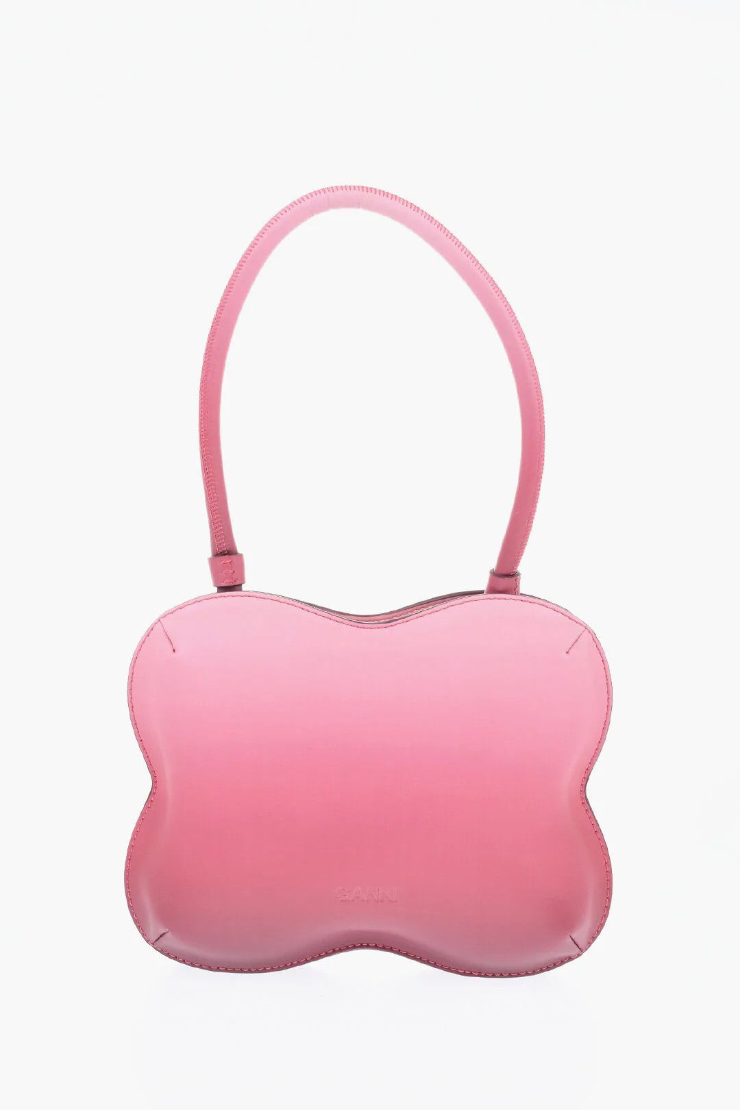Ganni og1mm0426 Size: OS / Degradé Leather Shoulder Bag in Pink Size ONE SIZE - 3 Thumbnail