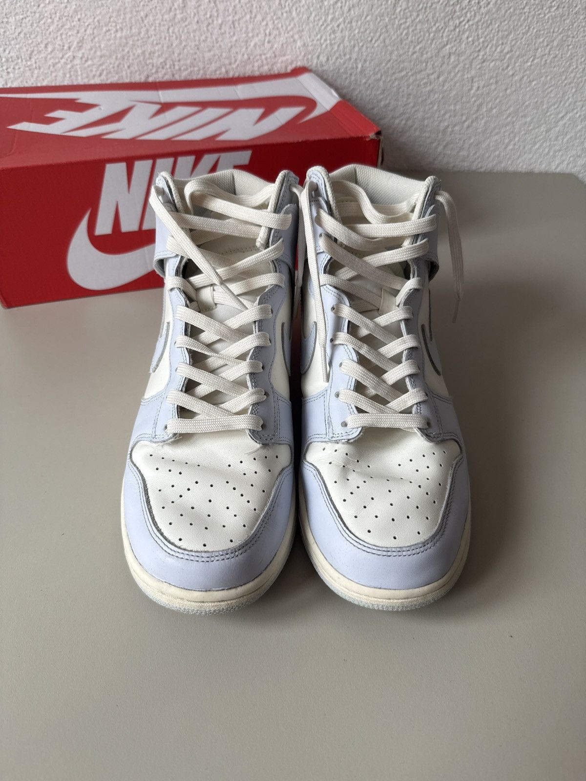 Nike Nike Dunk High Football Grey Size US 8.5 / EU 41-42 - 4 Thumbnail
