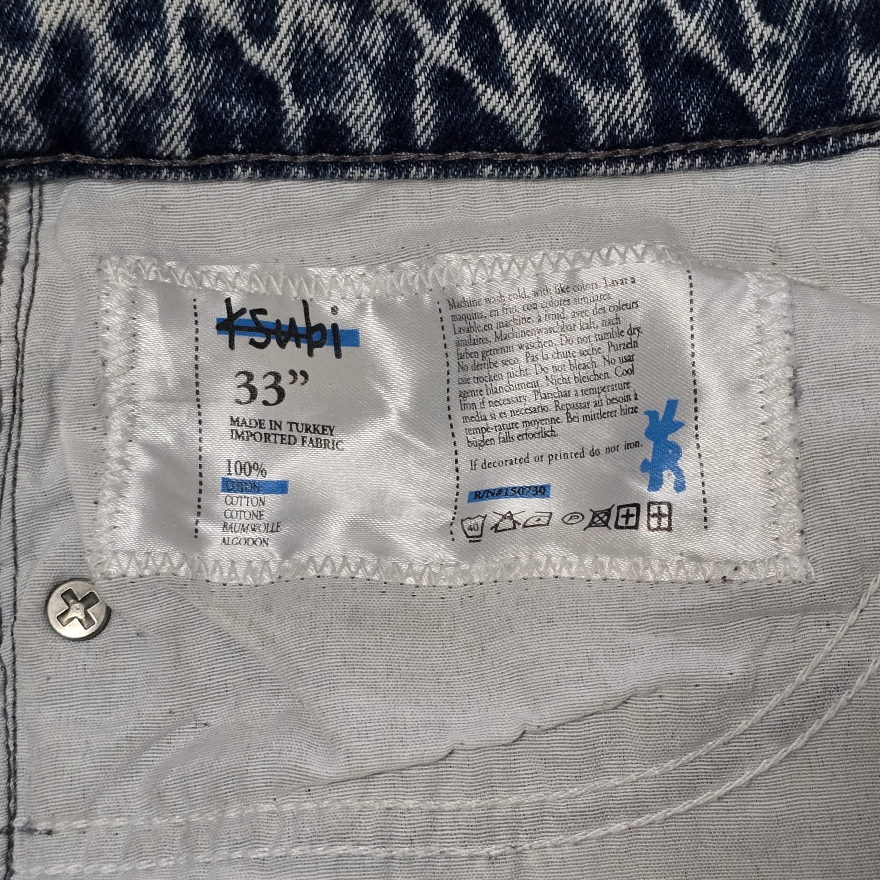 Ksubi Cropped acid wash jeans Size US 33 - 9 Thumbnail