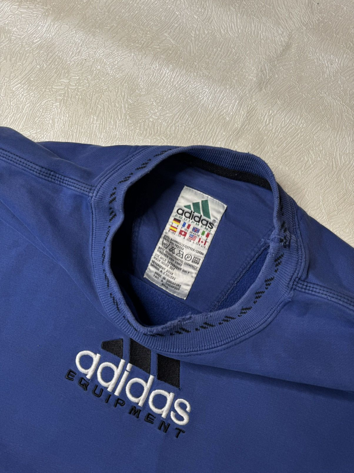 Adidas × Equipment × Vintage ADIDAS EQUIPMENT VINTAGE SWEATSHIRT Size US XL / EU 56 / 4 - 4 Thumbnail