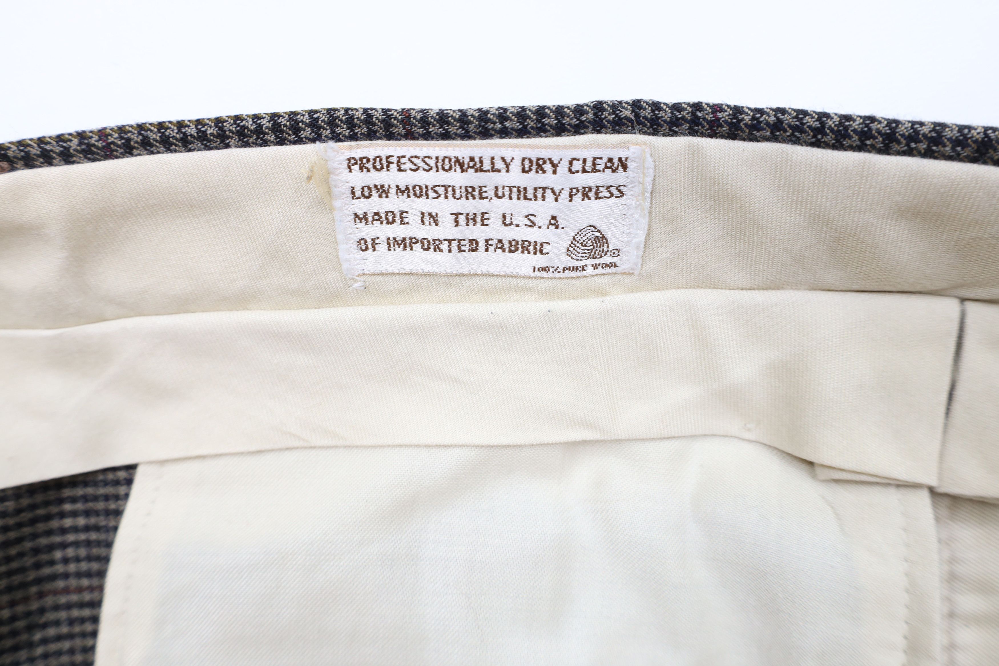 Vintage Vintage 60s 70s Rockabilly Houndstooth Wide Leg Pants USA Size US 34 / EU 50 - 7 Thumbnail