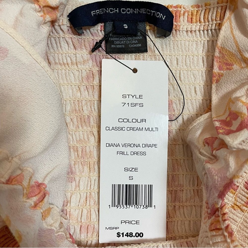 French Connection NWT New $148 French Connection Diana Verona Drape Frill Dre Size S / US 4 / IT 40 - 8 Thumbnail