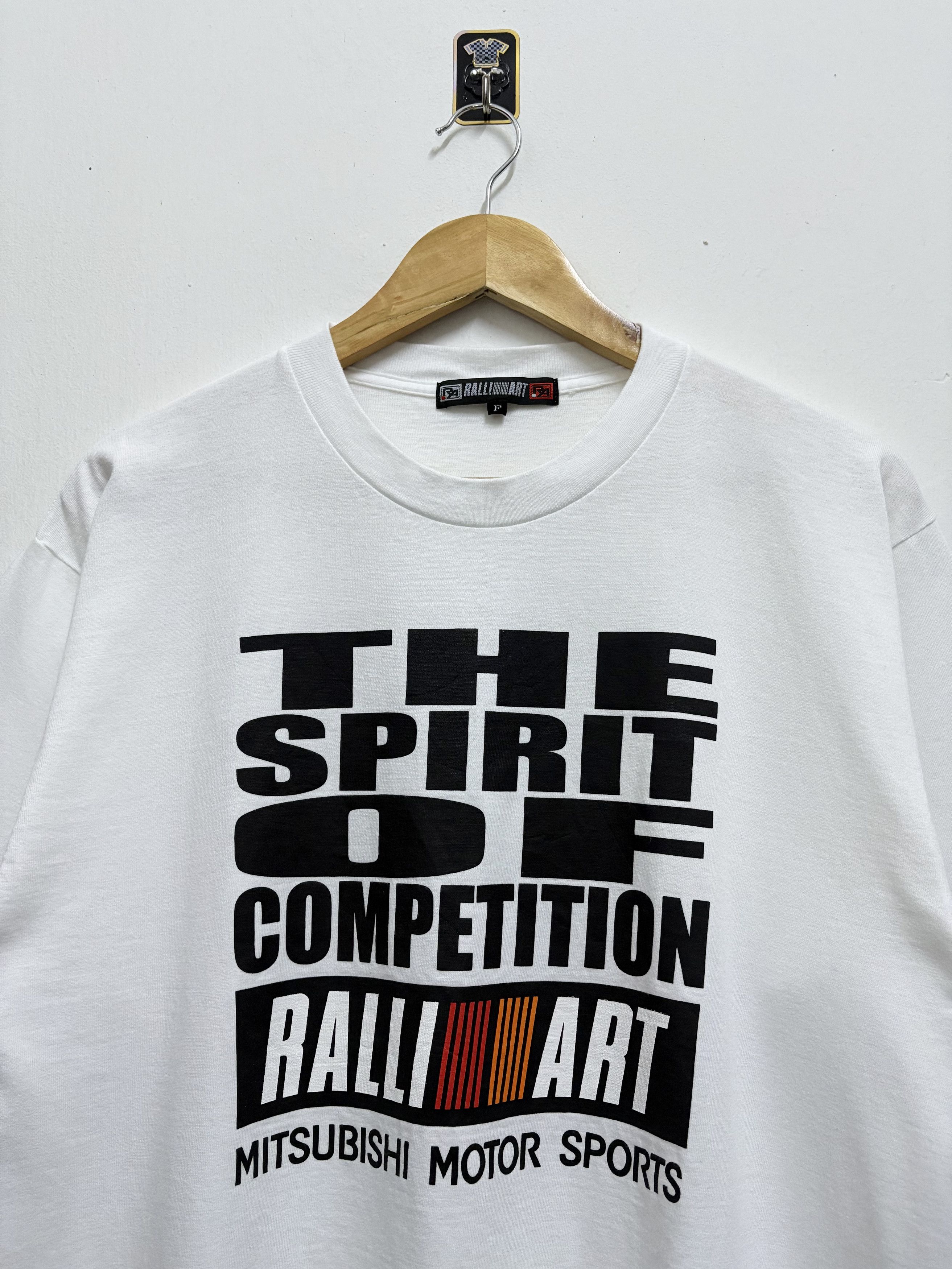 Japanese Brand × Vintage Vintage 90's Ralli-Art Mitsubishi Motor Sports T-Shirt Size US L / EU 52-54 / 3 - 3 Thumbnail
