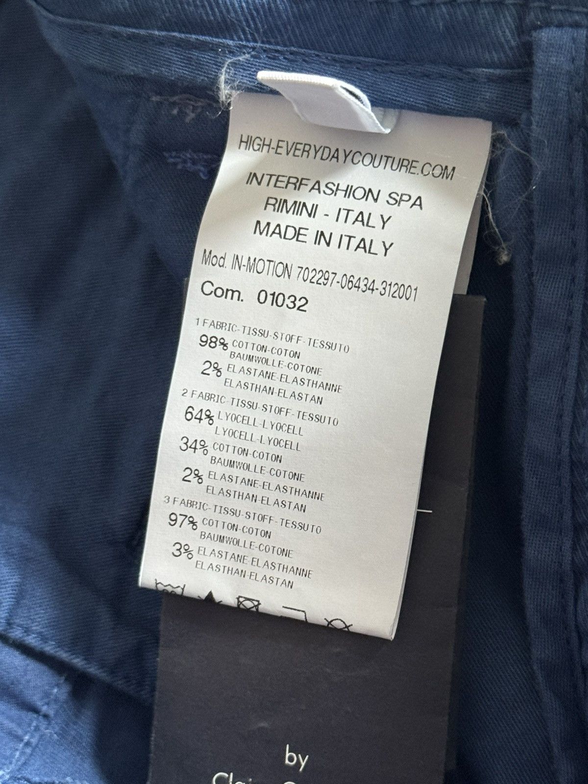 Other High Use USA8/UK12/F40 blue 3D pants chinos trousers Y2K Size 30" / US 8 / IT 44 - 14 Thumbnail