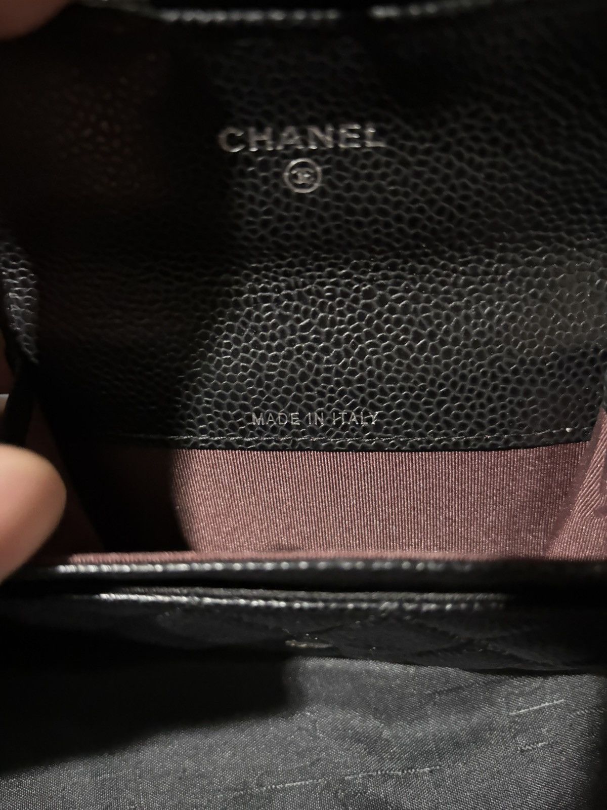 Chanel Chanel Black Quilted Caviar Classic Flap Card Holder Size ONE SIZE - 4 Thumbnail