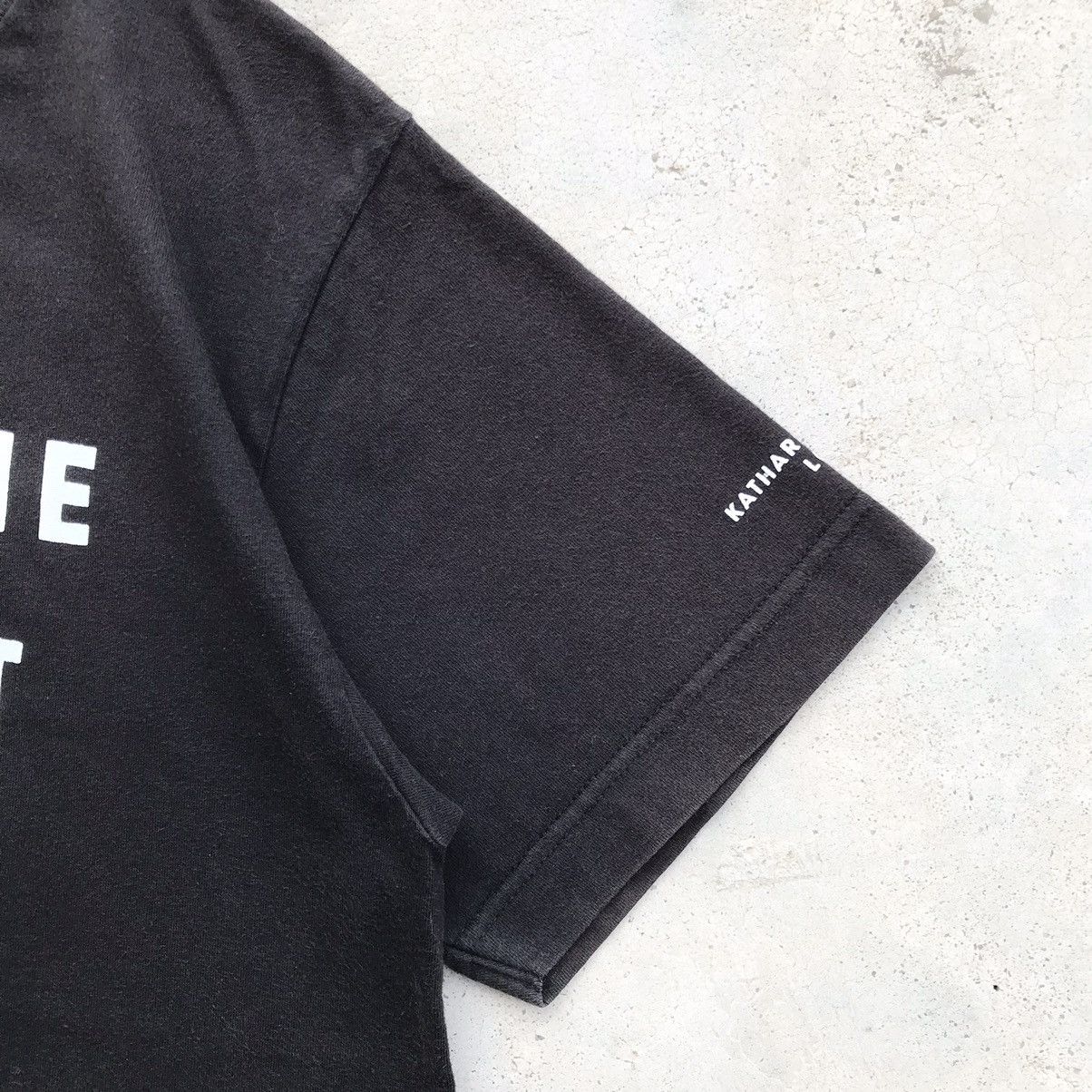 Katharine Hamnett London Vintage 90's Katharine Hamnett London Faded T-Shirt Size US M / EU 48-50 / 2 - 6 Thumbnail
