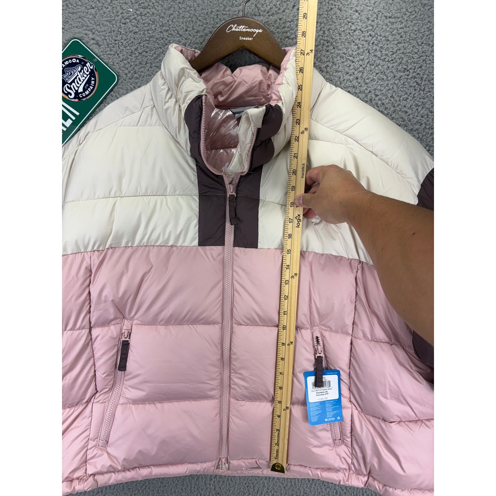 Columbia Columbia Pike Lake II Crop Puffer Jacket Women 2X Pink Size XXL / US 16-18 / IT 52-54 - 2 Thumbnail