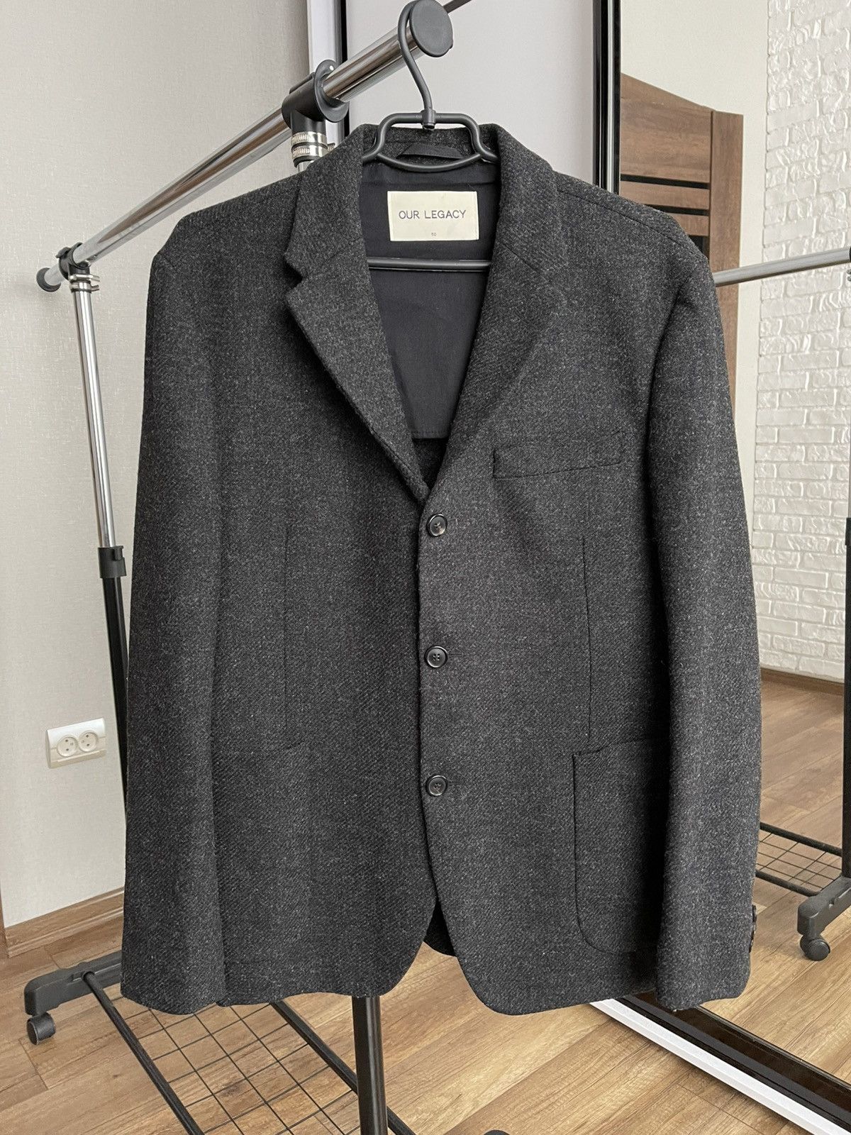 Our Legacy AW14 Our Legacy Wool Shetland Blazer Coat Jacket Size 50R - 1 Thumbnail
