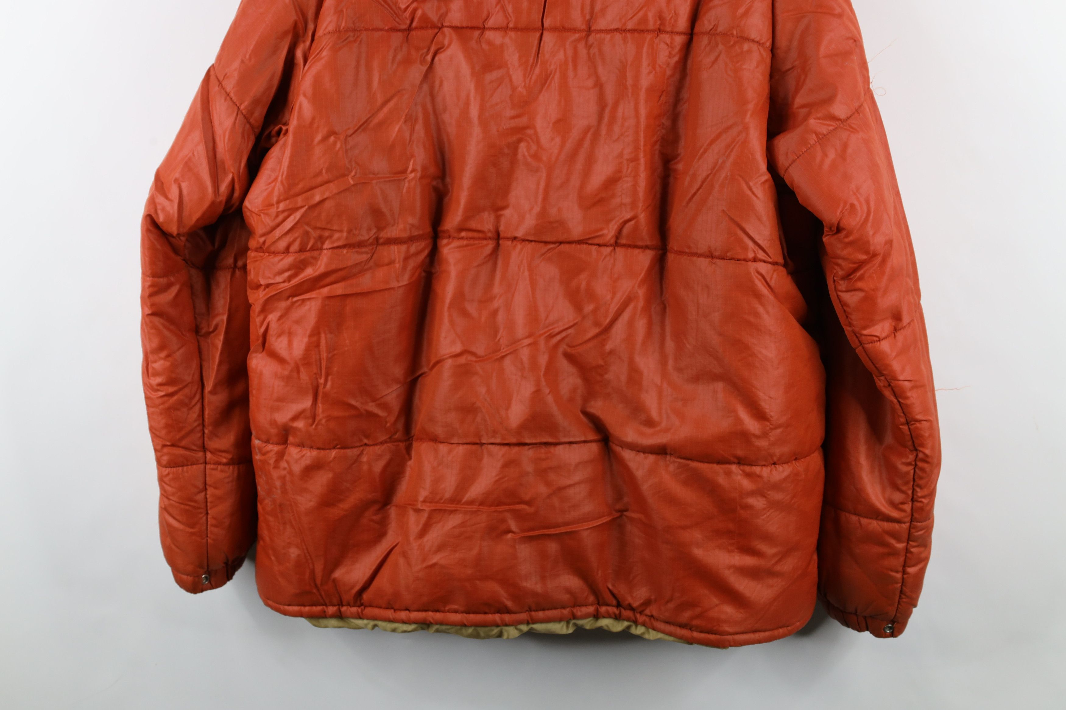 Vintage Vintage 70s Streetwear Winter Puffer Jacket Orange USA Size US XL / EU 56 / 4 - 15 Thumbnail