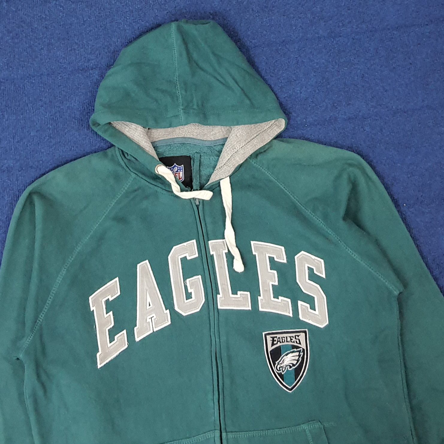 NFL Vintage NFL Eagles Sports Team Zipper Hoodie C270N13 Size US L / EU 52-54 / 3 - 2 Thumbnail