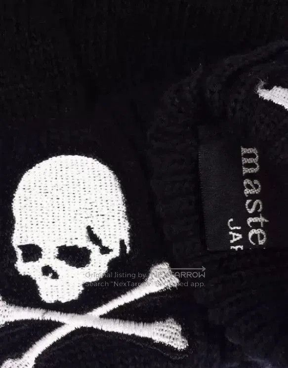 Mastermind Japan mastermind Japan Skull Embroidery Fingerless Gloves. Size ONE SIZE - 6 Thumbnail