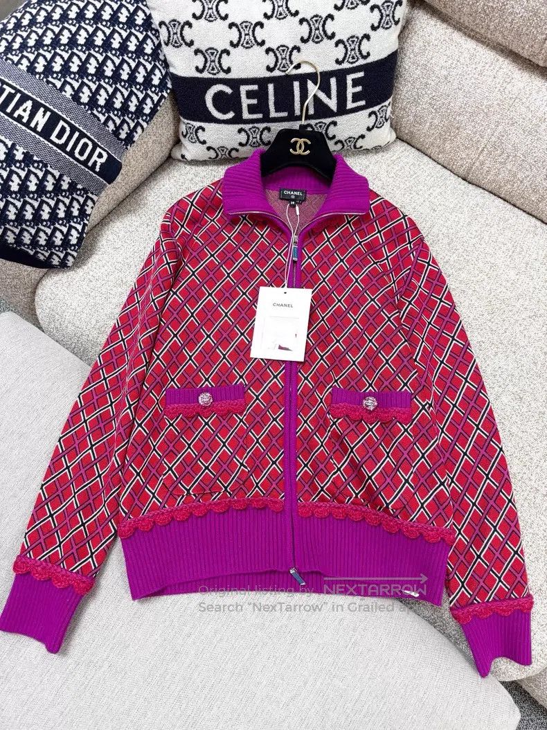 Chanel Chanel A plaid lapel coat Size XS / US 0-2 / IT 36-38 - 4 Thumbnail