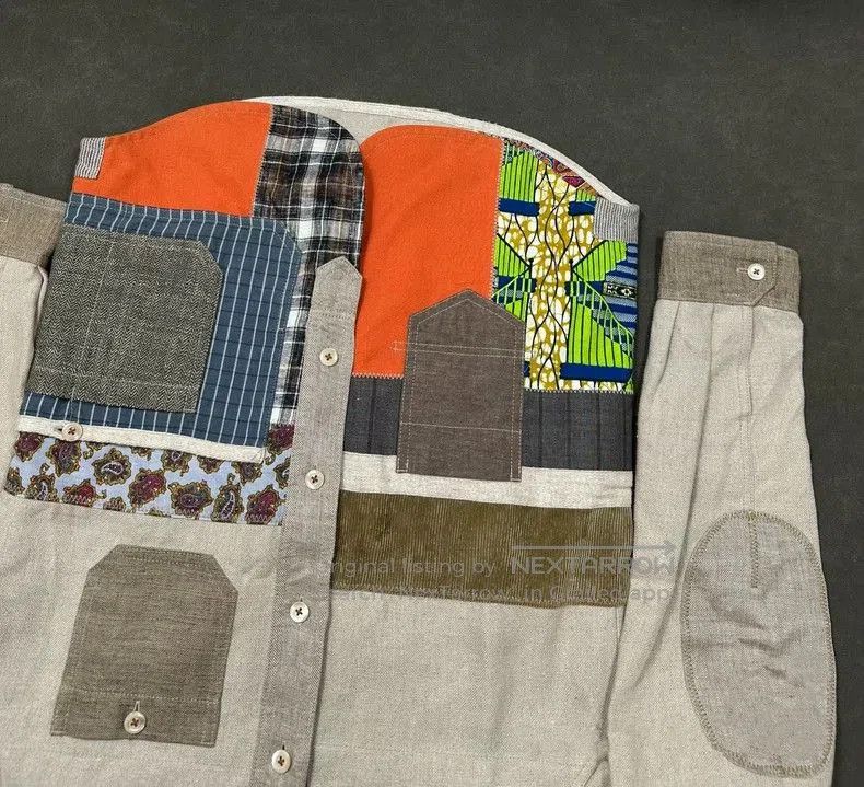 Junya Watanabe Junya Watanabe Patchwork Cotton-Linen Jacket. Size US M / EU 48-50 / 2 - 3 Thumbnail