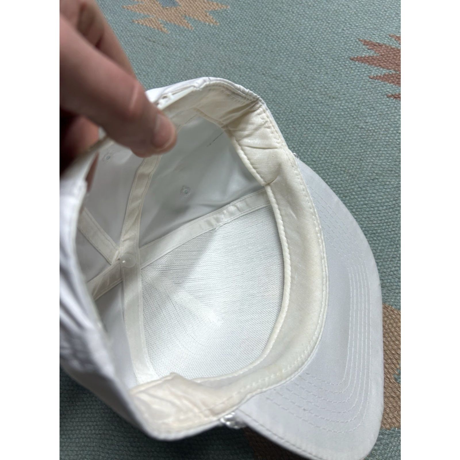 Vintage VINTAGE SnapBack Hat Cap Operation Desert Storm Eagle USA Military Army White Men Adjustable Cap Size ONE SIZE - 7 Thumbnail