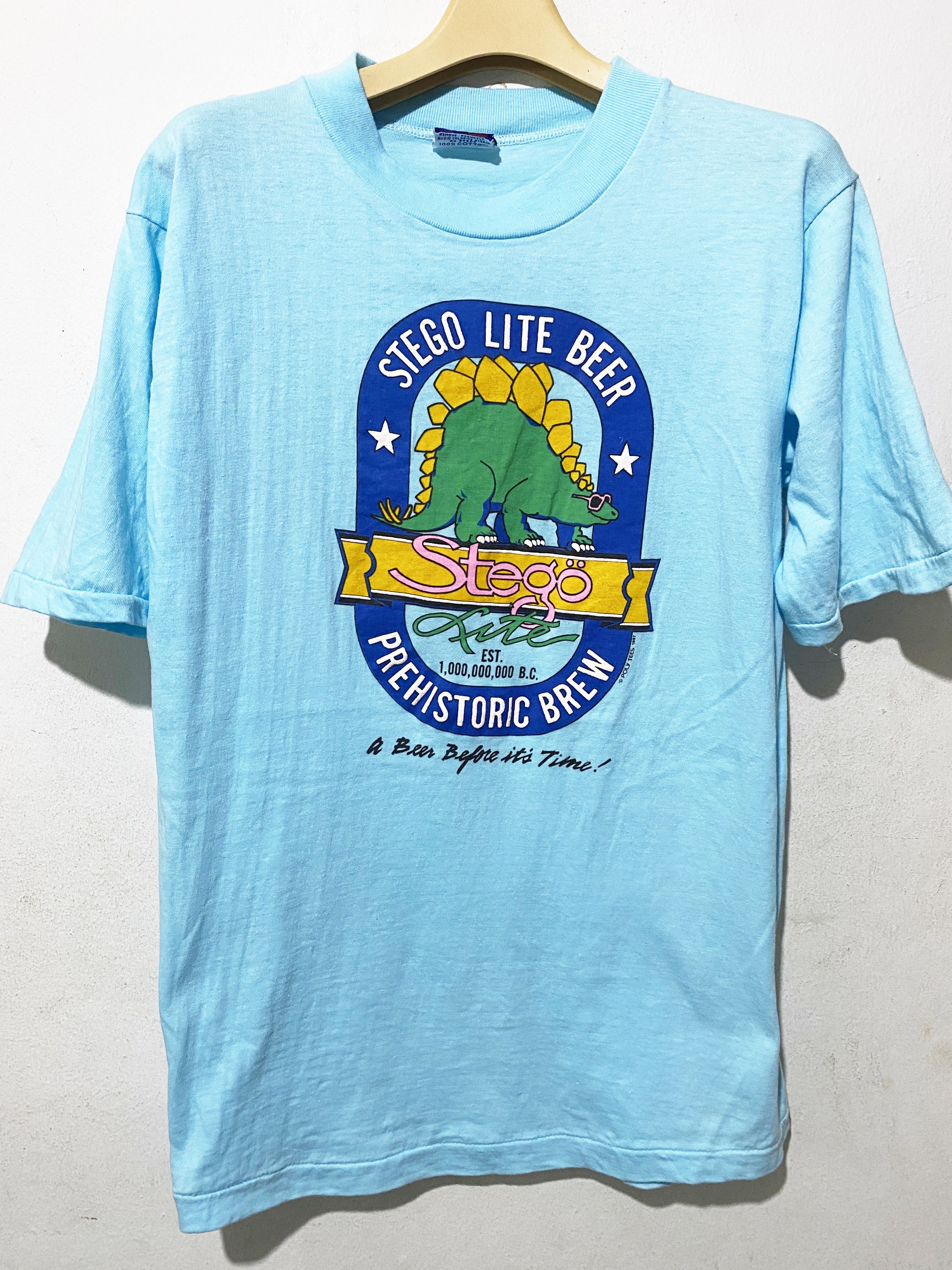 Vintage Vintage 80s Stegosaurus Shirt Size US M / EU 48-50 / 2 - 1 Thumbnail