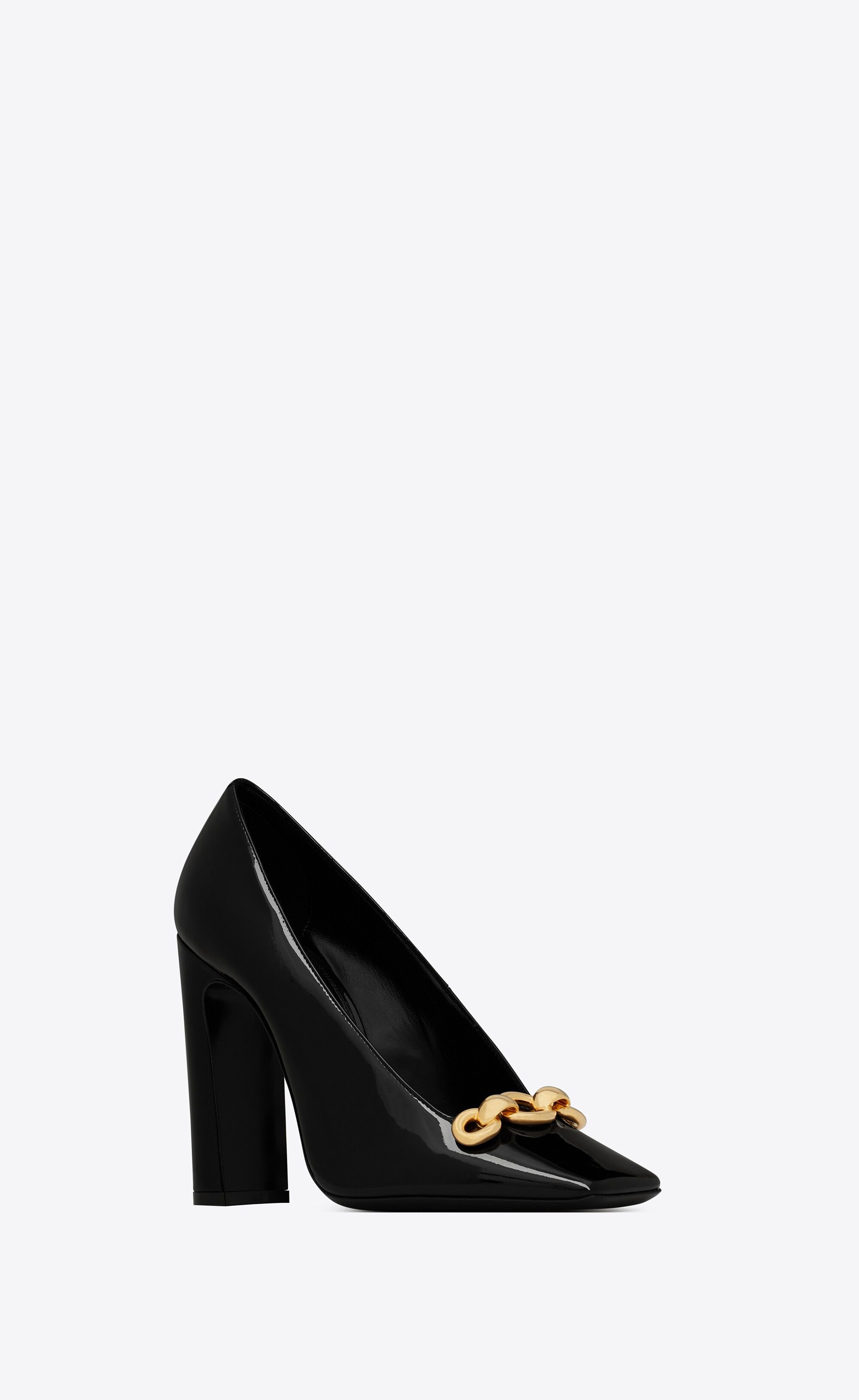 Saint Laurent Paris o1s1wg111224 Silvana Pumps in Patent Leather in Black Size US 7 / IT 37 - 3 Thumbnail
