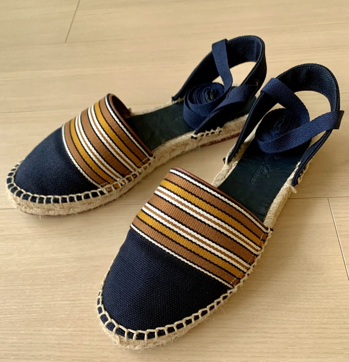 Loro Piana Loro Piana Women’s Espadrilles Navy with Stripes EU39 Size US 9 / IT 39 - 7 Thumbnail