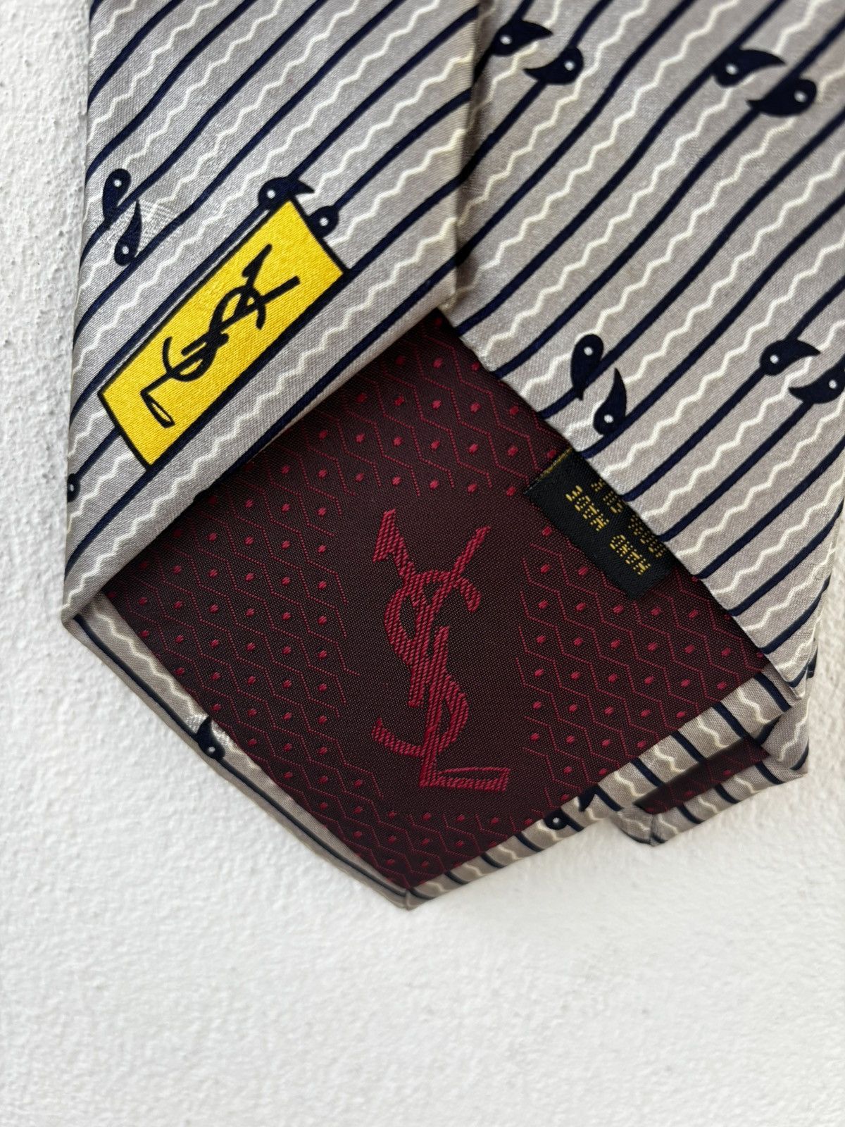 Yves Saint Laurent Yves Saint Laurent Vintage Silk Tie (1990s) Size ONE SIZE - 3 Thumbnail