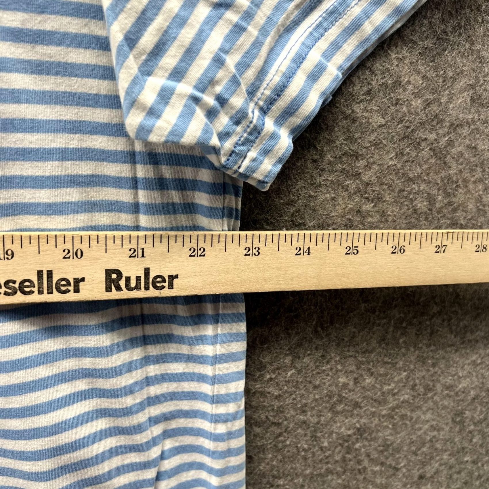 Peter Millar VINTAGE Peter Millar Polo Shirt Large Blue Striped Pima Cotton Golf Casual Preppy Pocket Short Sleeve Mens L Size US L / EU 52-54 / 3 - 7 Thumbnail
