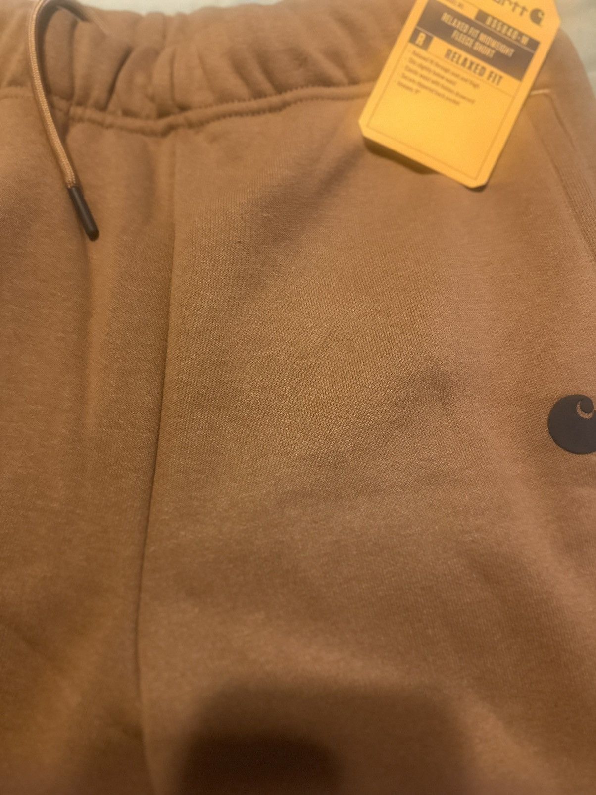 Carhartt Carhartt Men's Loose Fit Midweight Fleece 9" Shorts Brown Size US 30 / EU 46 - 7 Thumbnail