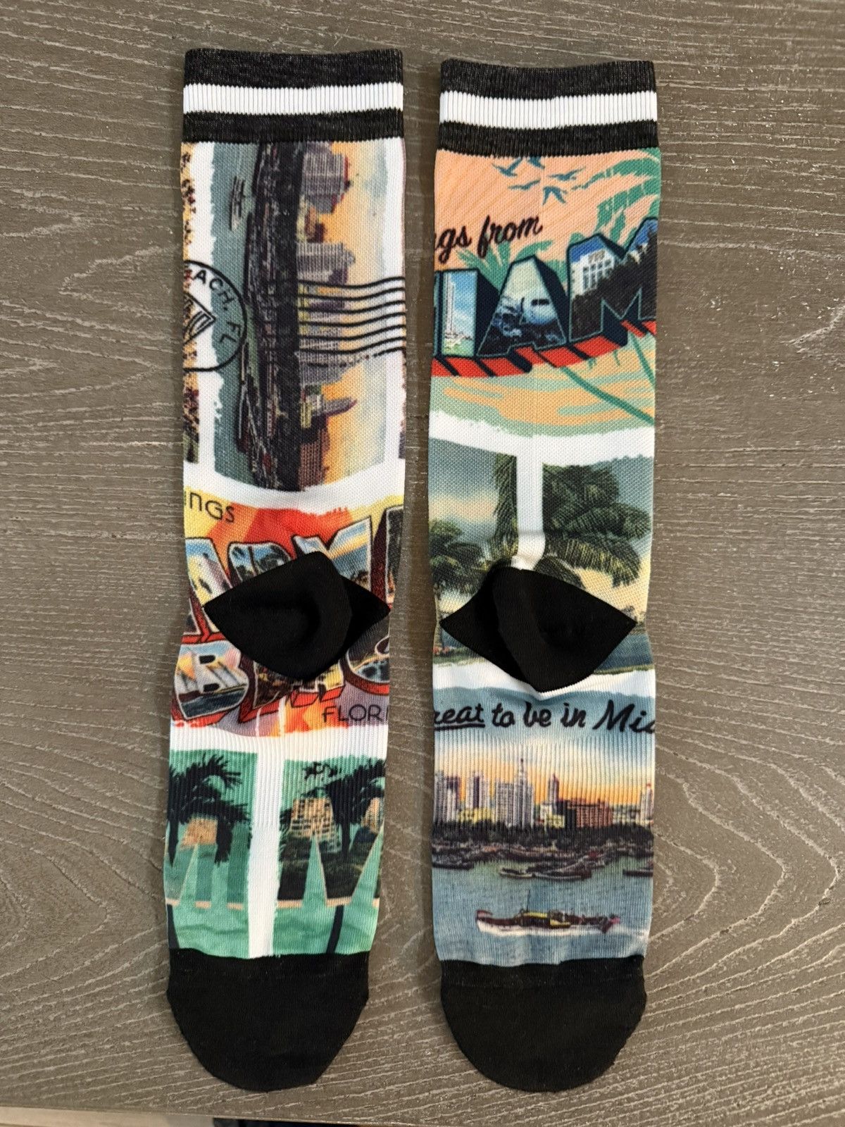 Stance Socks Stance Dwyane Wade PKWY Greetings Miami Post Card Socks Sz L Size ONE SIZE - 2 Thumbnail