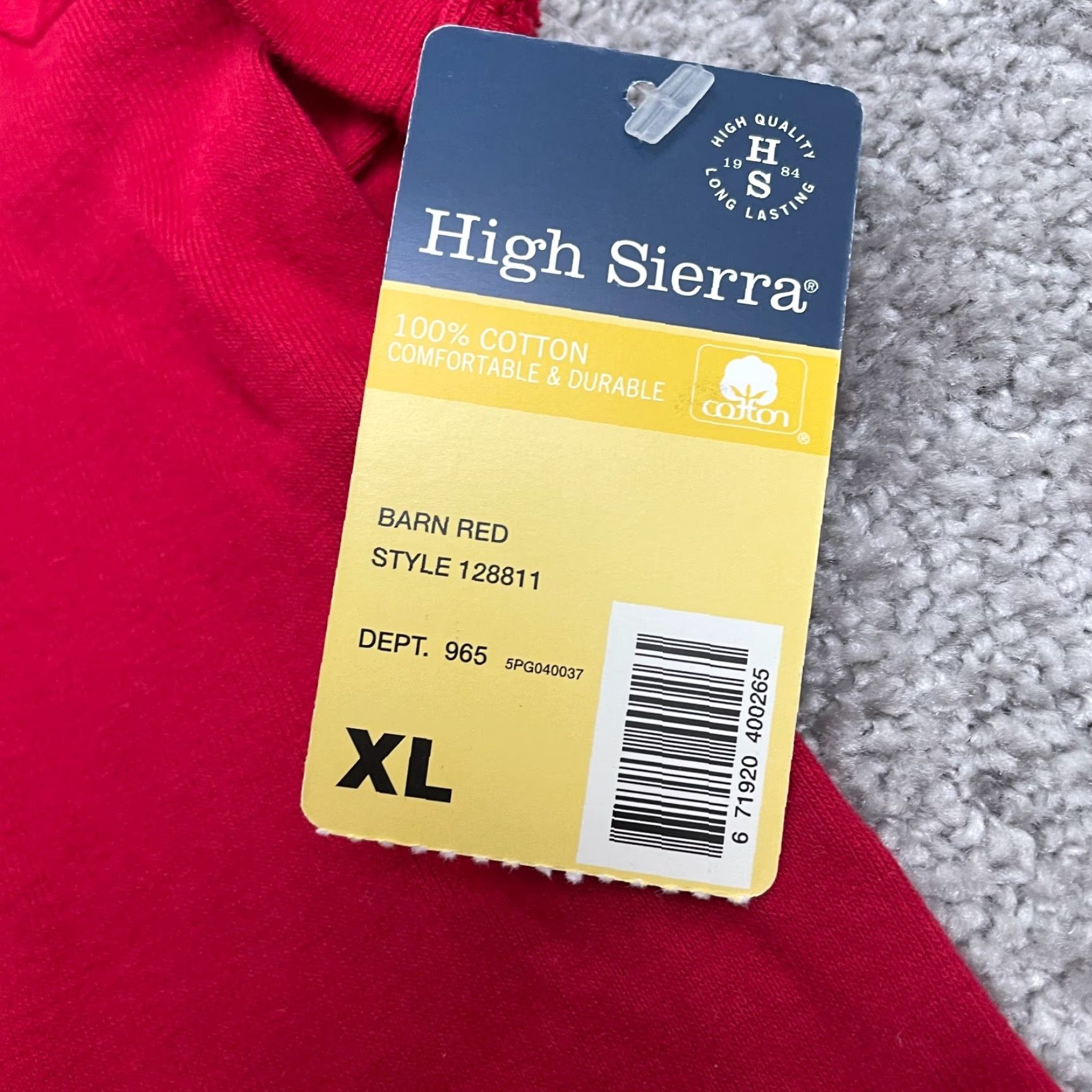 High Sierra High Sierra T-Shirt Womens XL Red Crew Neck Short Sleeve Cotton Tee Basic NWT Size XL / US 12-14 / IT 48-50 - 5 Thumbnail