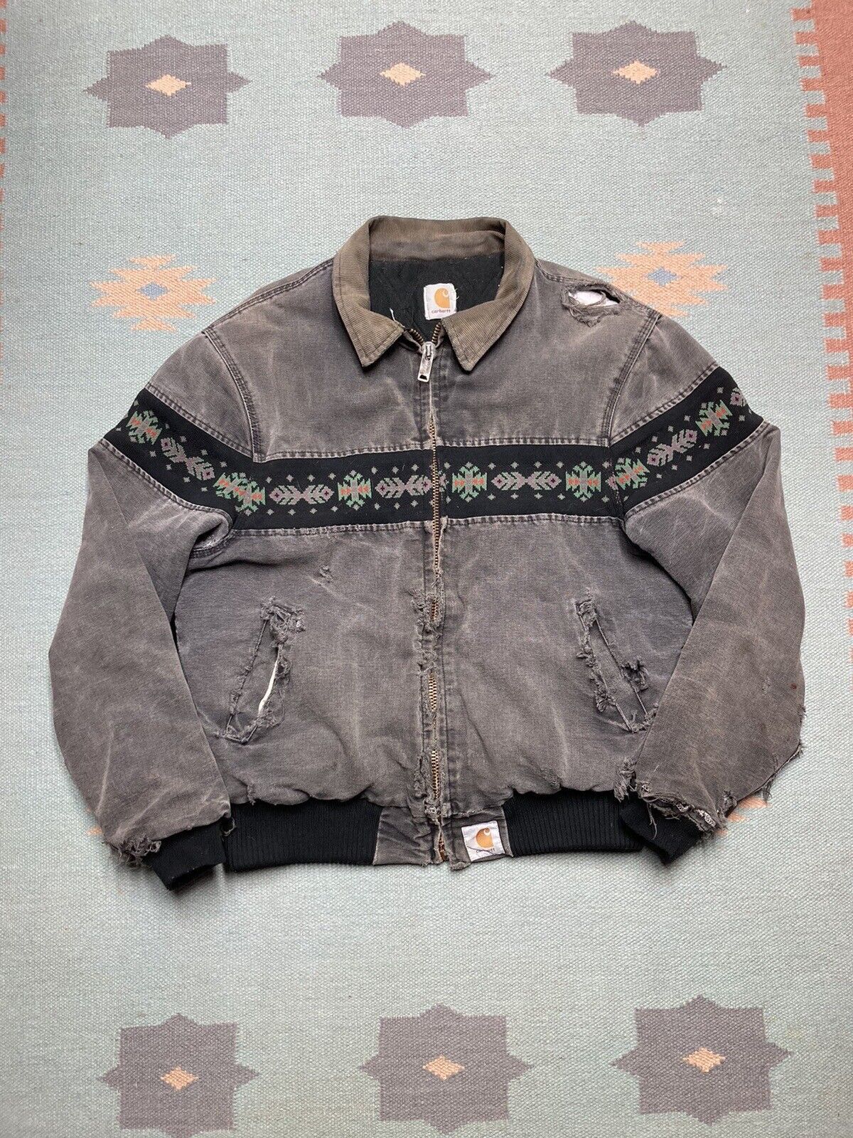 Vintage 1990’s Carhartt Santa Fe Centennial Work Jacket Faded Lilac
