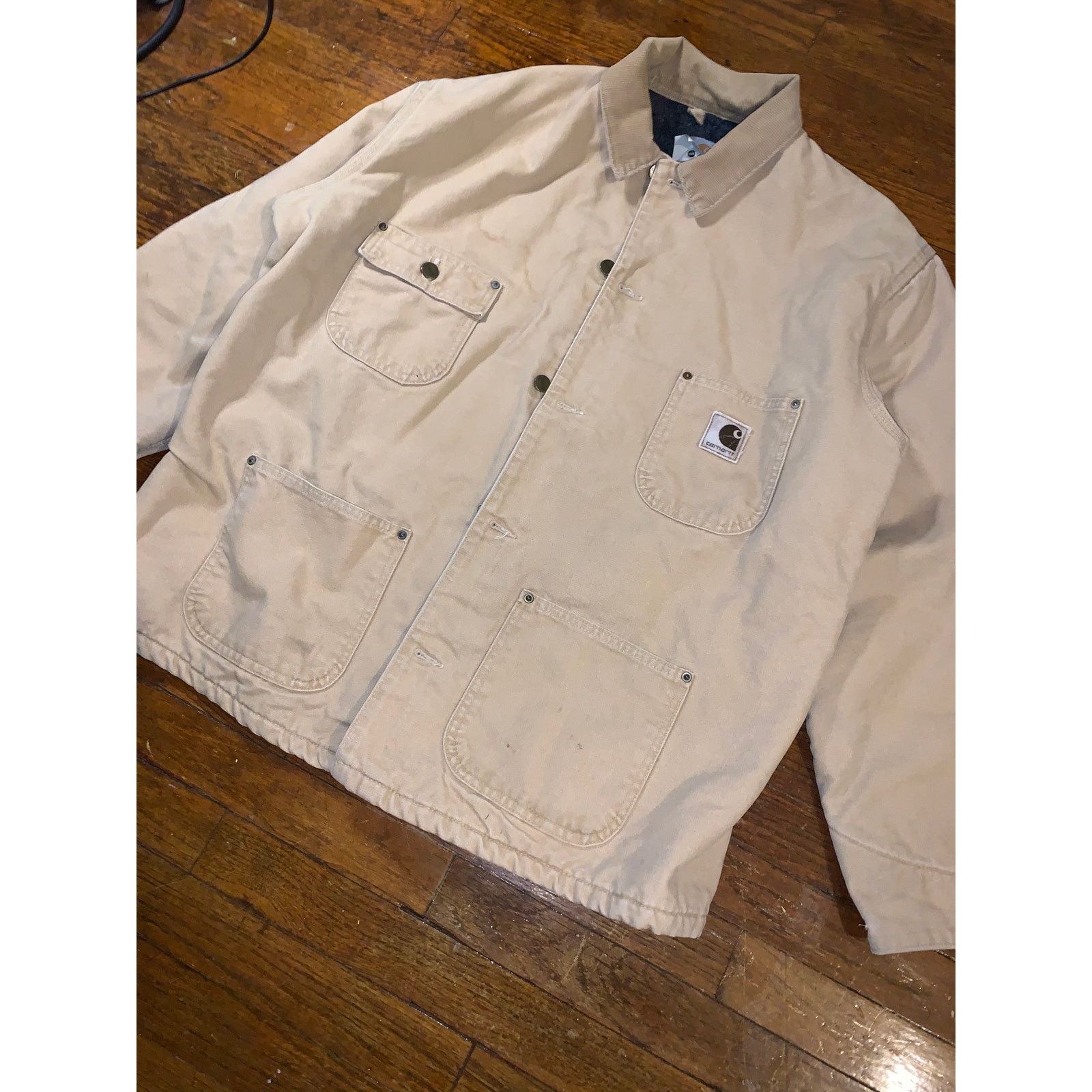 Carhartt × Vintage Carhartt C02WET Chore Coat Wheat Blanket Lined Jacket USA L Size US L / EU 52-54 / 3 - 5 Thumbnail