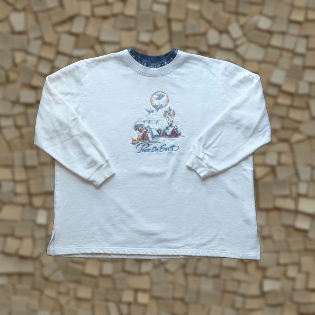 Vintage VINTAGE Christmas Peace on Earth Bobbie Brooks Crewneck Sweatshirt XL Women Size XL / US 12-14 / IT 48-50 - 1 Thumbnail
