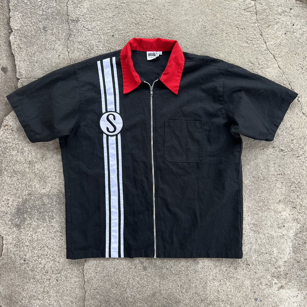 Japanese Brand × Vintage VINTAGE WORK SHIRT ZIPPER🔥 Size US L / EU 52-54 / 3 - 1 Thumbnail