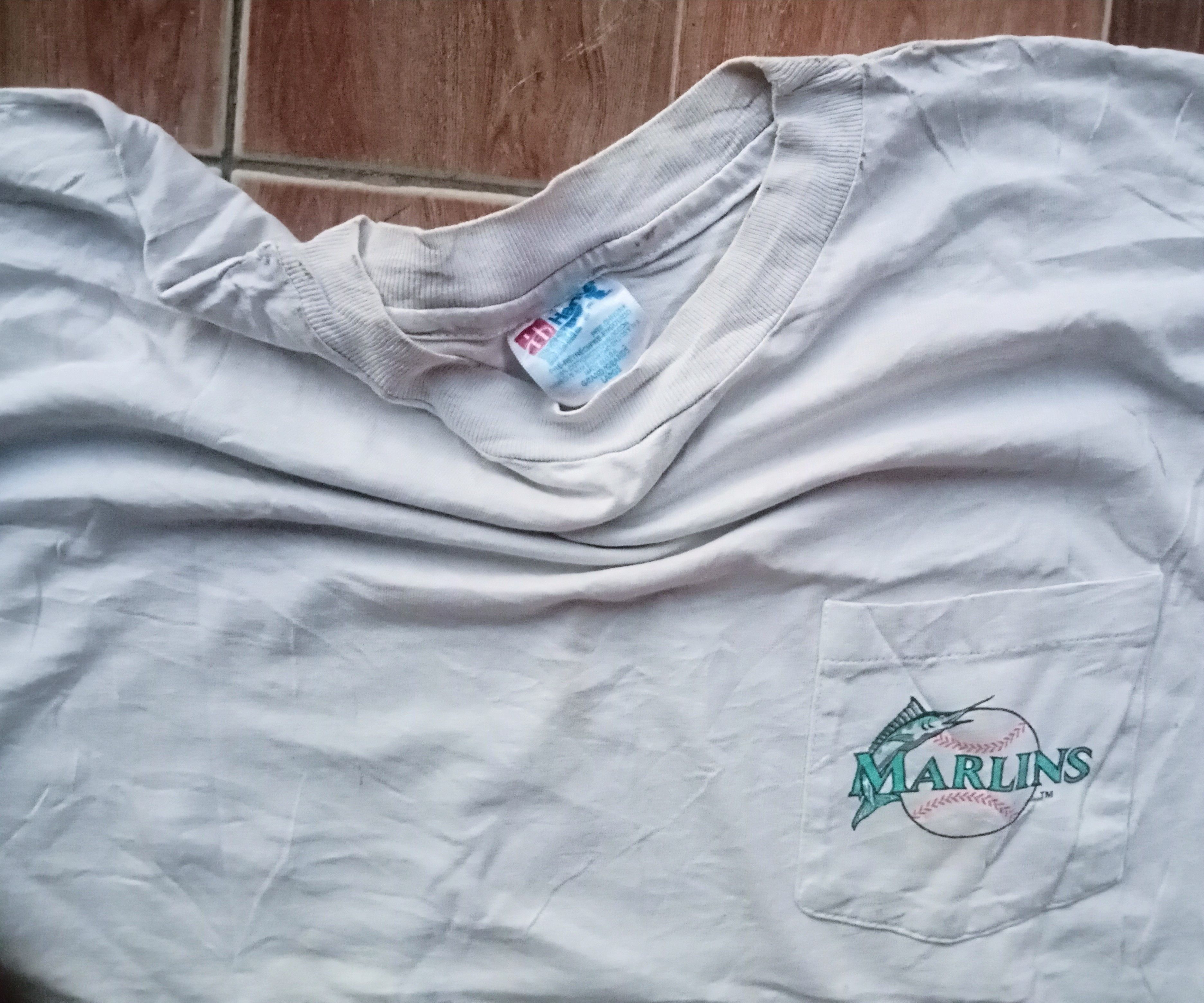 Hanes Vintage Hanes Beefy Tee Florida Marlins ©1992 Tee Size US L / EU 52-54 / 3 - 4 Thumbnail