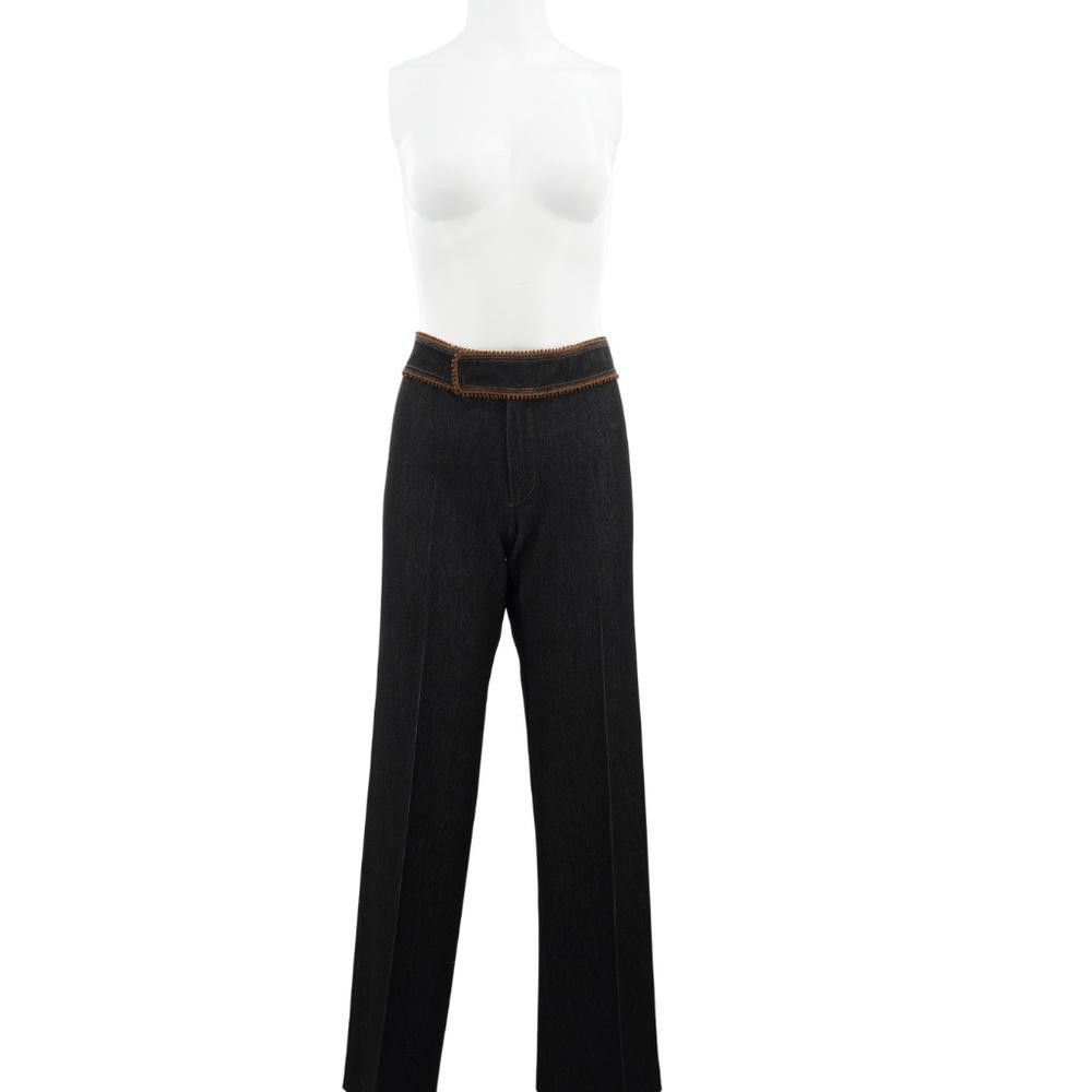 Designer Vintage Brown Vertigo Paris Pantsuit Size S Size 28" / US 6 / IT 42 - 5 Thumbnail
