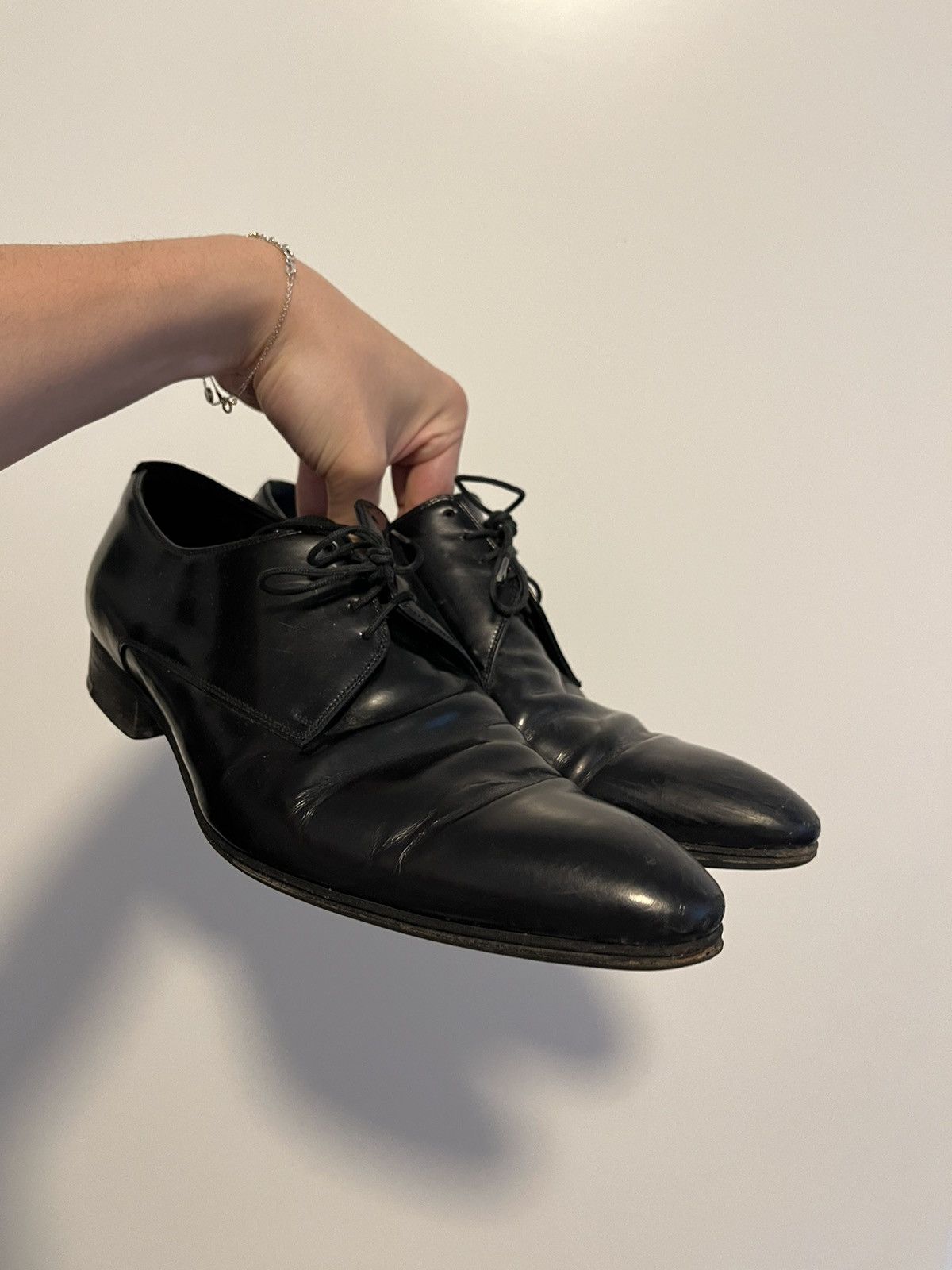 Dior × Kris Van Assche 2008 Shattered Glass Bullet Hole Shoes
