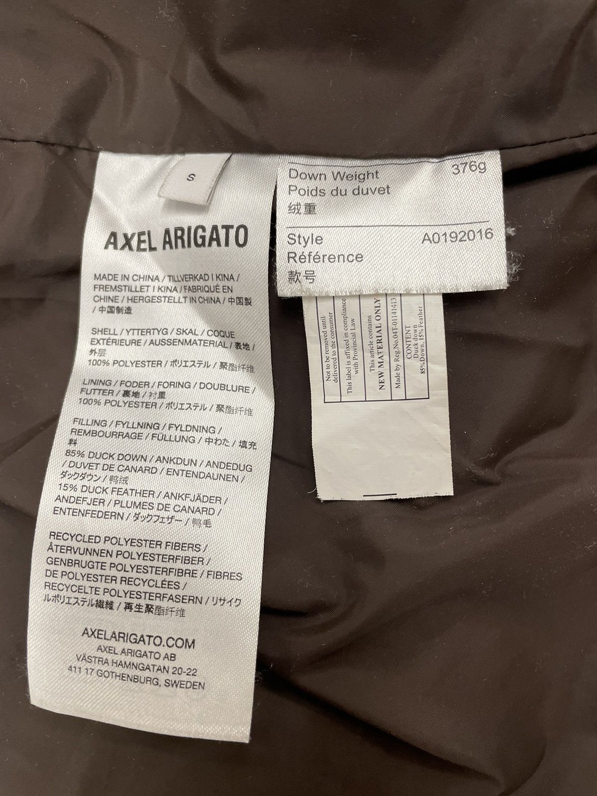 Axel Arigato Observer Puffer Jacket Size US S / EU 44-46 / 1 - 10 Thumbnail