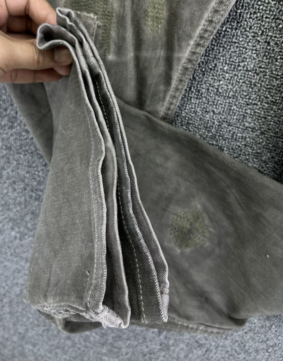 Japanese Brand Vintage 291295 Homme Punk Rare Trashed Jeans Denim Pants Size US 32 / EU 48 - 13 Thumbnail