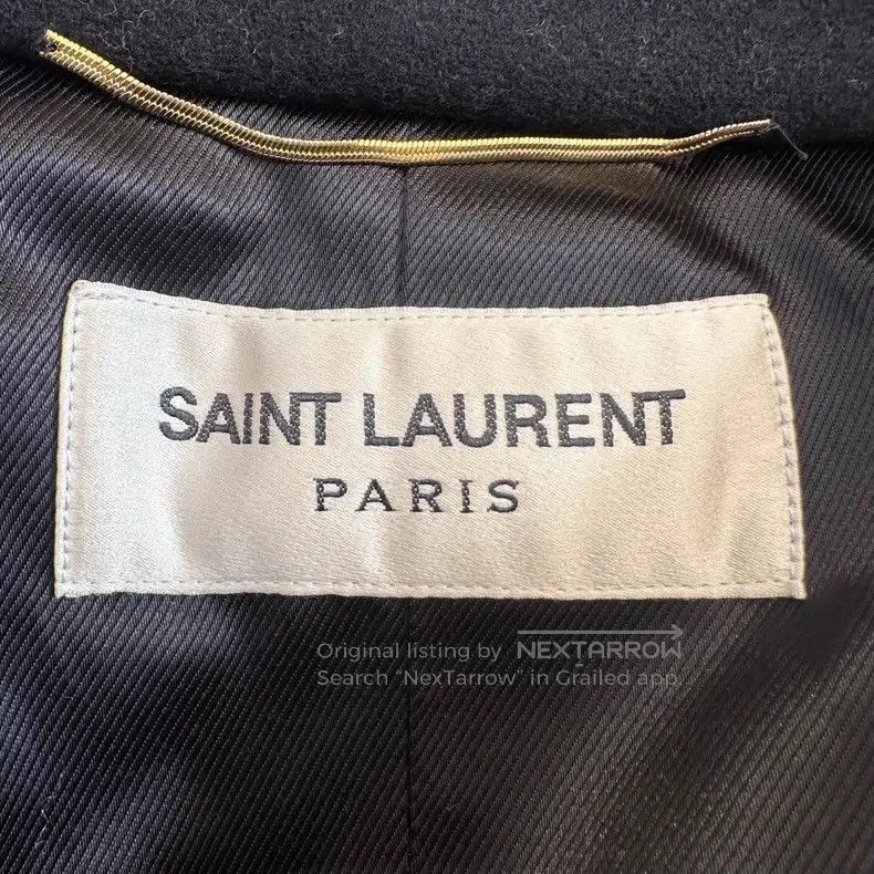Saint Laurent Paris Saint Laurent Paris Double-breasted Gold Button Wool Coat Size XS / US 0-2 / IT 36-38 - 7 Thumbnail