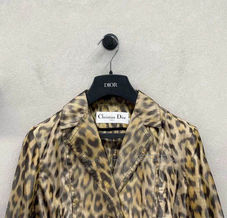 Dior Dior Leopard-print long-sleeved jacket Size XXS / US 00 / IT 34 - 4 Thumbnail