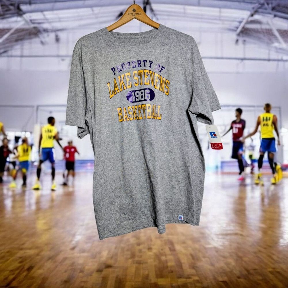 Russell Athletic Russell Athletic XL Lake Stevens Gray Basketball T-Shirt NW Size US L / EU 52-54 / 3 - 1 Thumbnail
