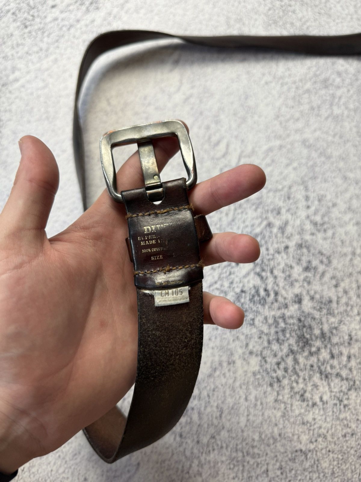 Diesel Vintage Diesel Belts Leather Japanese Brand Y2K streetwear Size ONE SIZE - 15 Thumbnail