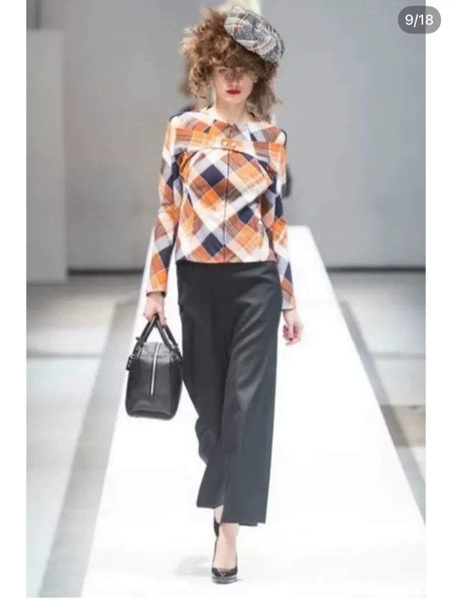 Junya Watanabe junya watanabe mixed wool blend plaid top Size US S / EU 44-46 / 1 - 1 Thumbnail